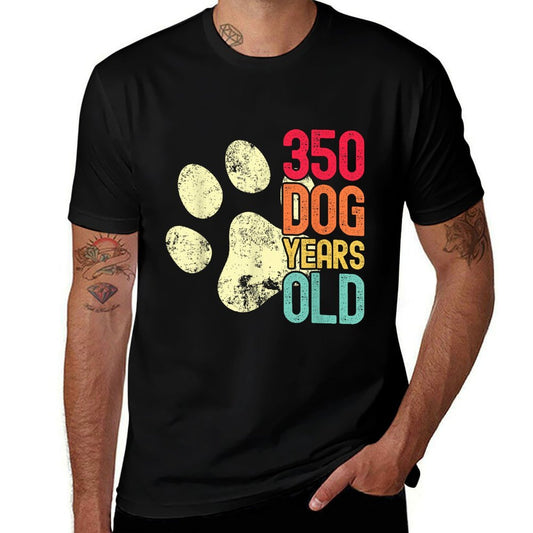 350 Dog Years Old Funny Dog Lovers 50th Birthday  Lightweight T-Shirt