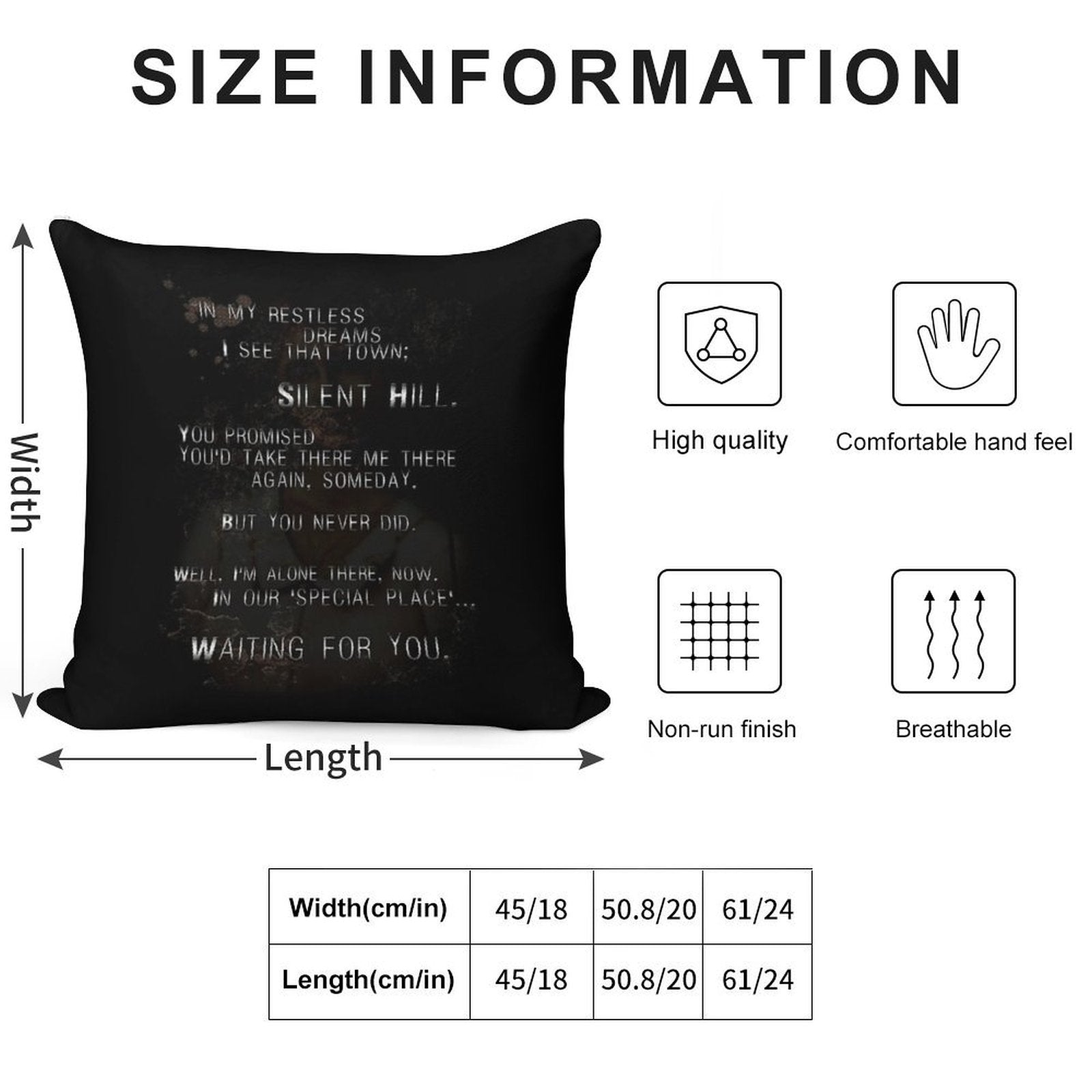 Silent Hill - Mary's Letter Soft Anti-Pilling Throw Pillow