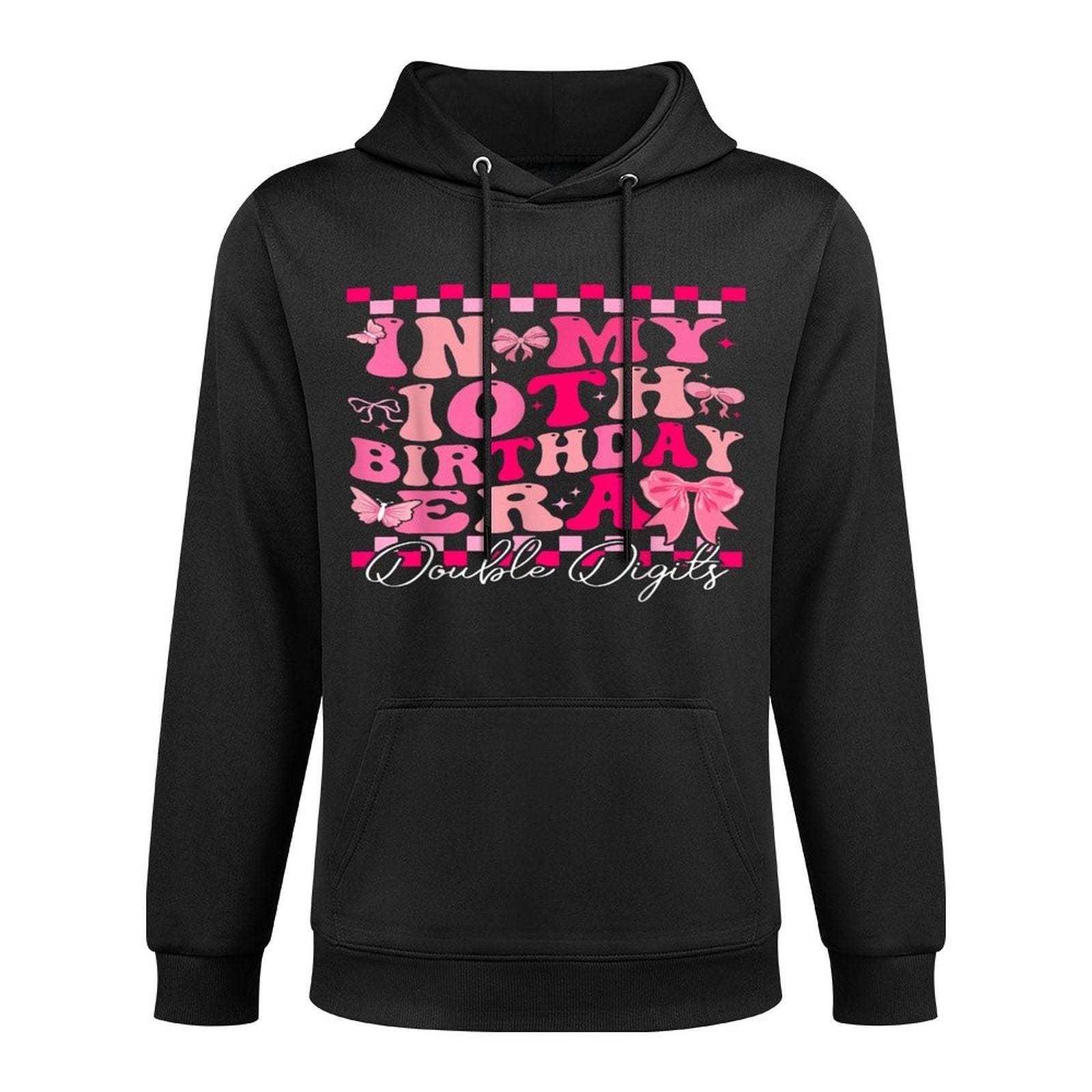 In My 10th Birthday Era Double Digits Coquette Bow Girl Bday All-Day Comfort Hoodie
