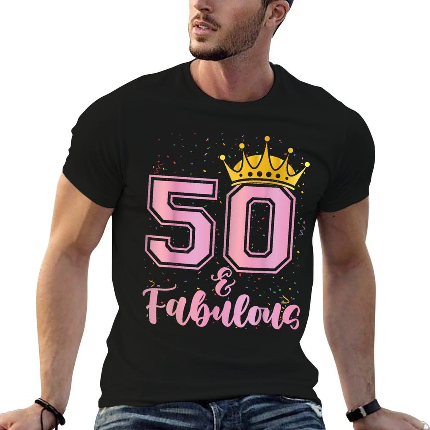 Women 50 Years Old And Fabulous Happy 50th Birthday Eco-friendly Material T-Shirt