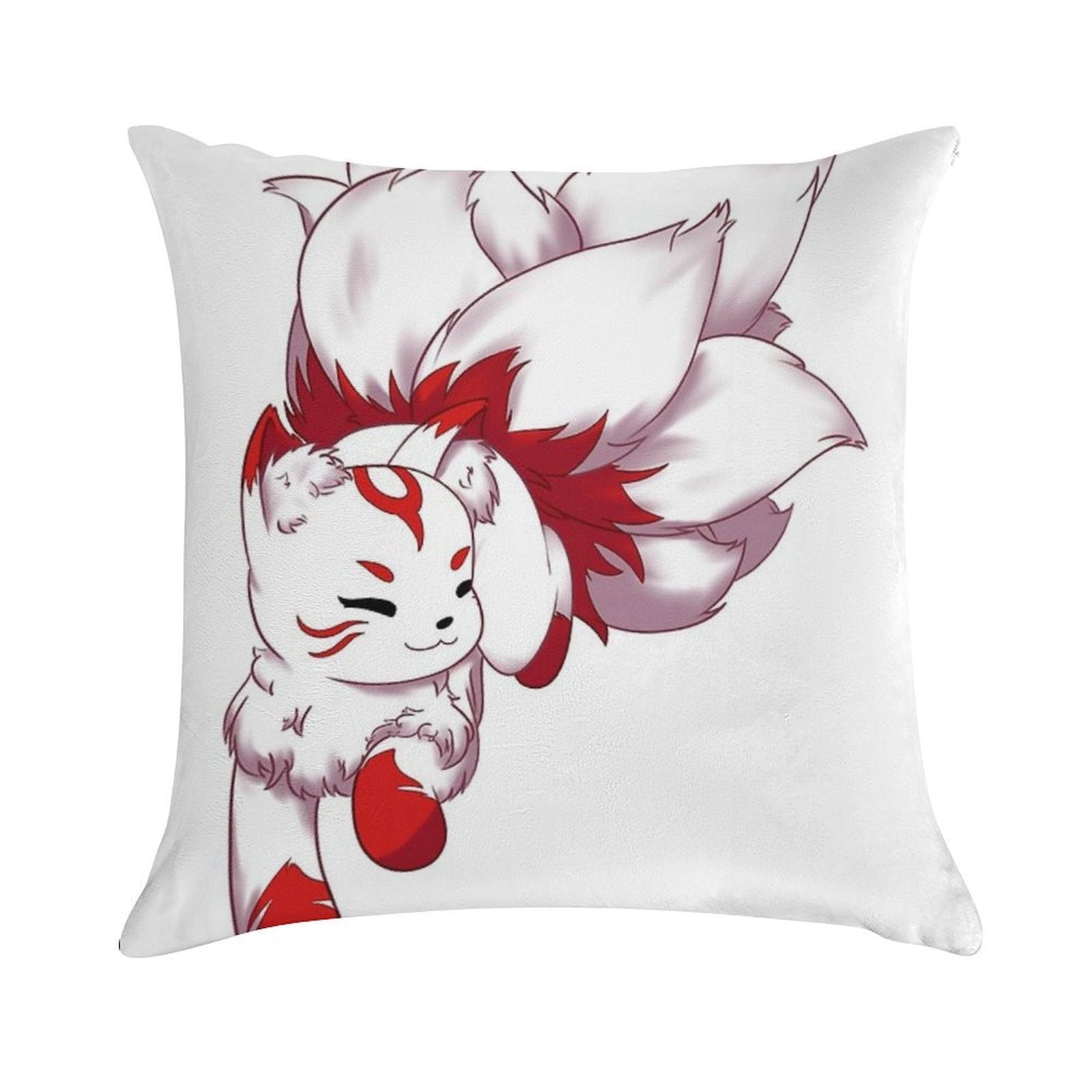 Kitsune Soft Anti-Pilling Throw Pillow