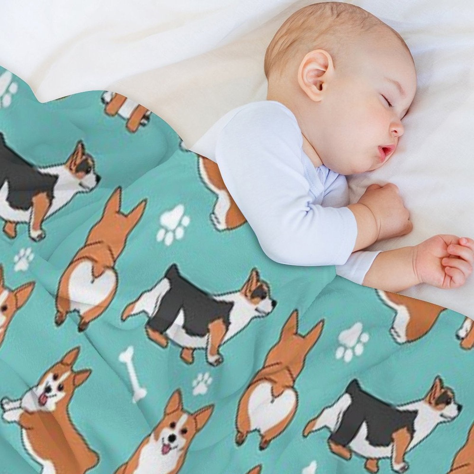 Corgi Pattern Premium Throw Blanket