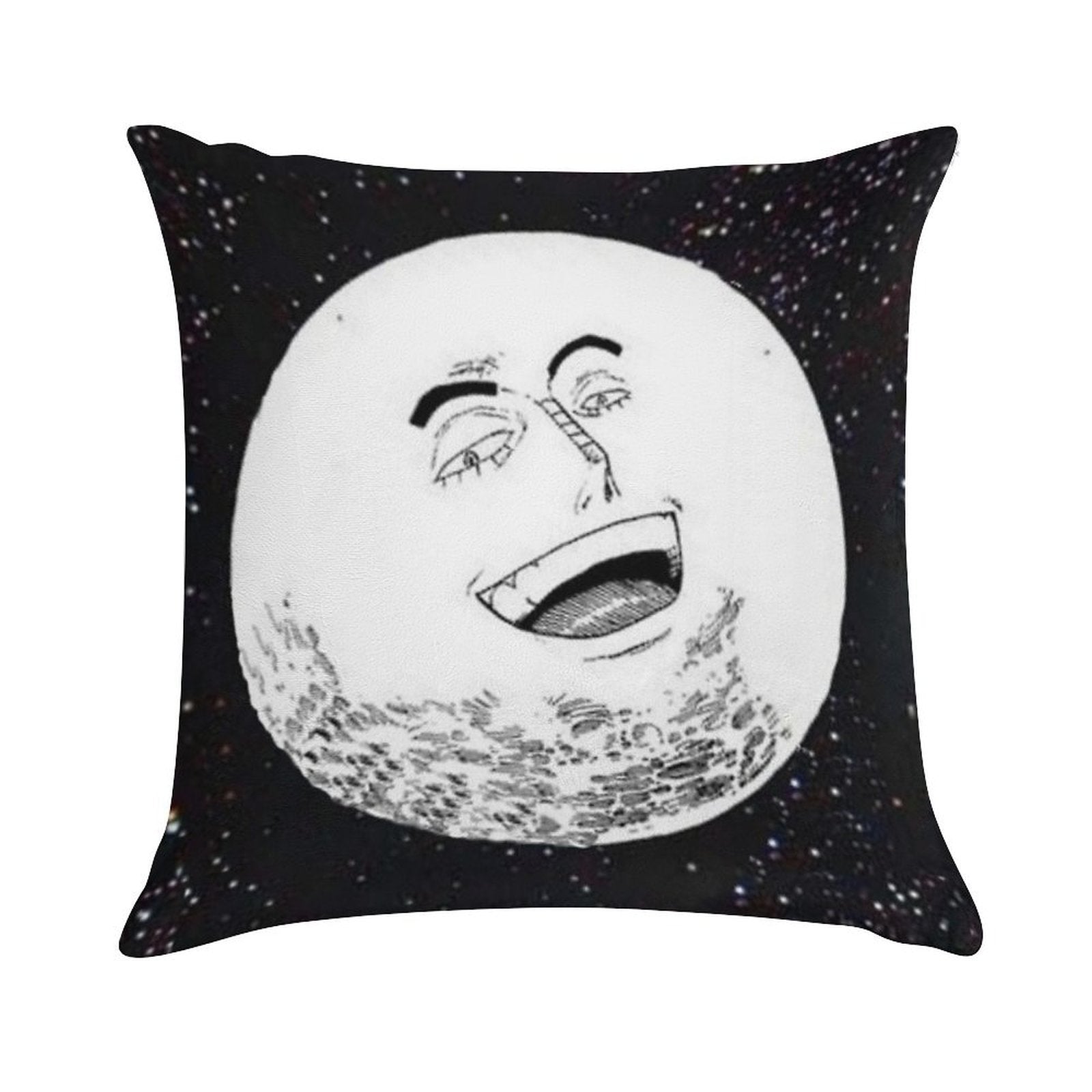 Enel Moon God Soft Hidden Zipper Throw Pillow