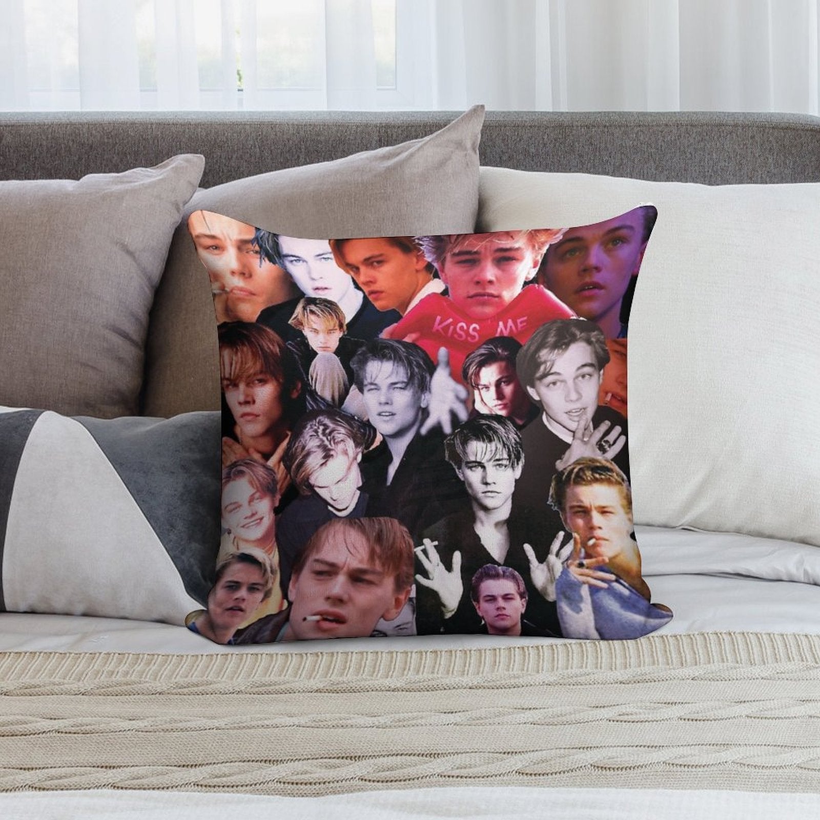 90s Dreamboat Soft Hidden Zipper Throw Pillow