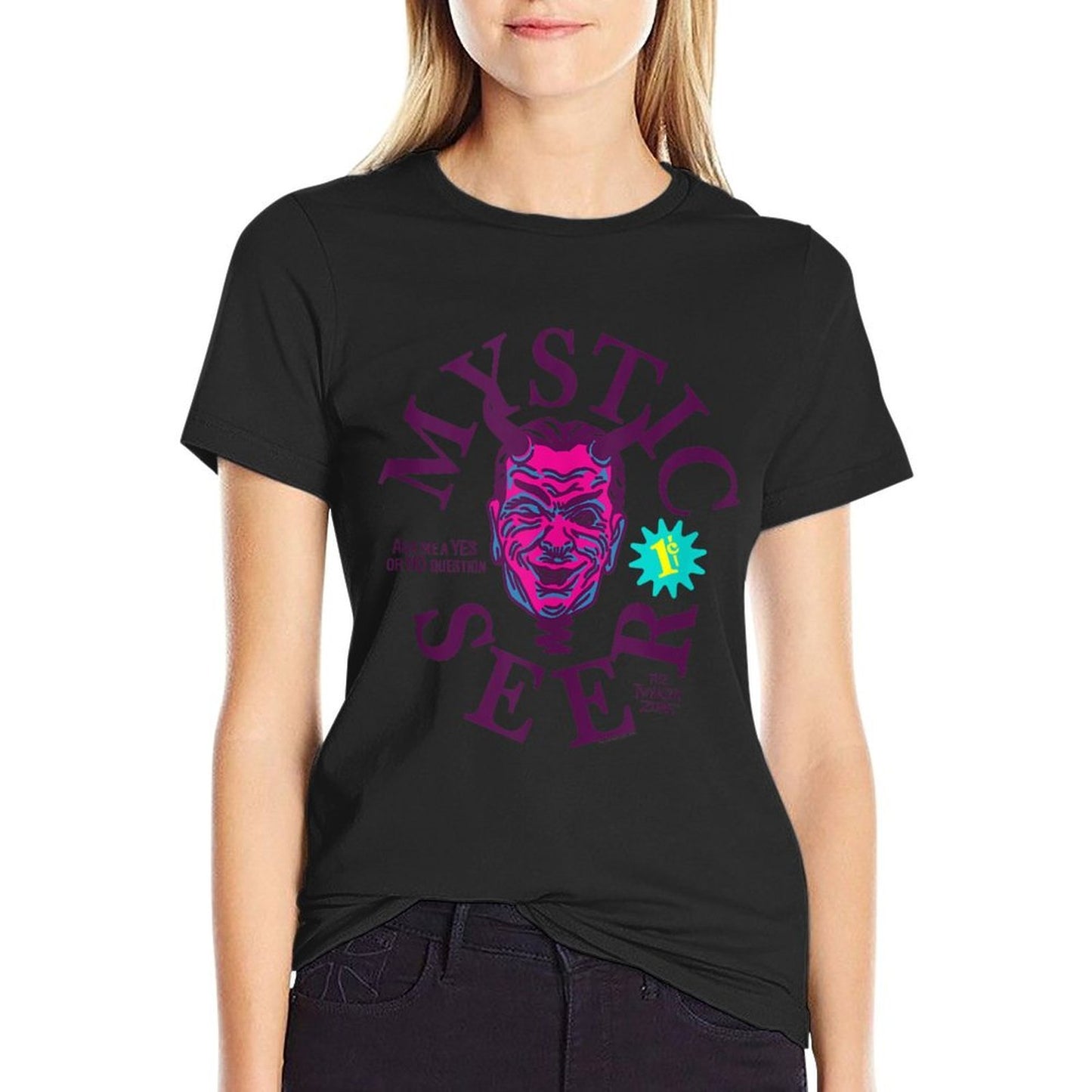 The Twilight Zone Mystic Seer Yes Or No Retro TV Show Relaxed-fit T-Shirt