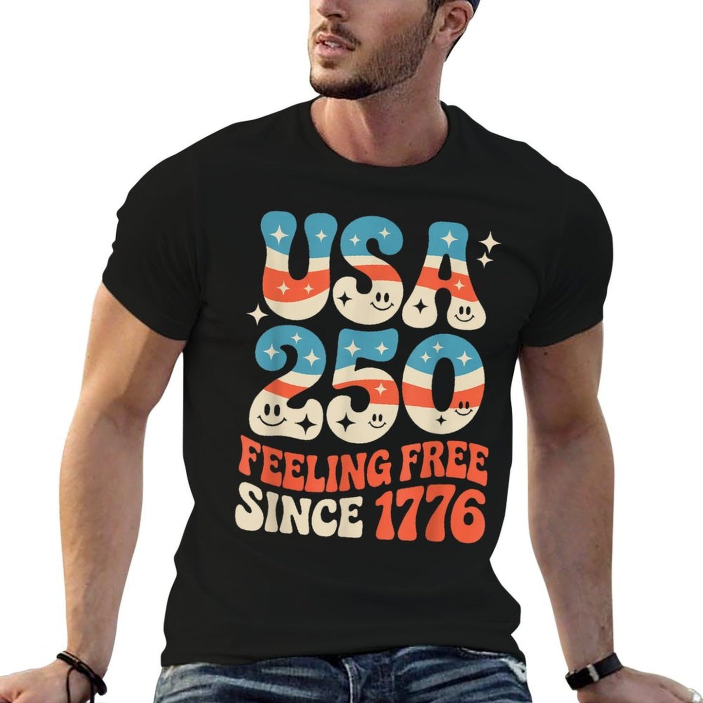 250 Years America Anniversary USA 250th Birthday Apparel Soft T-Shirt