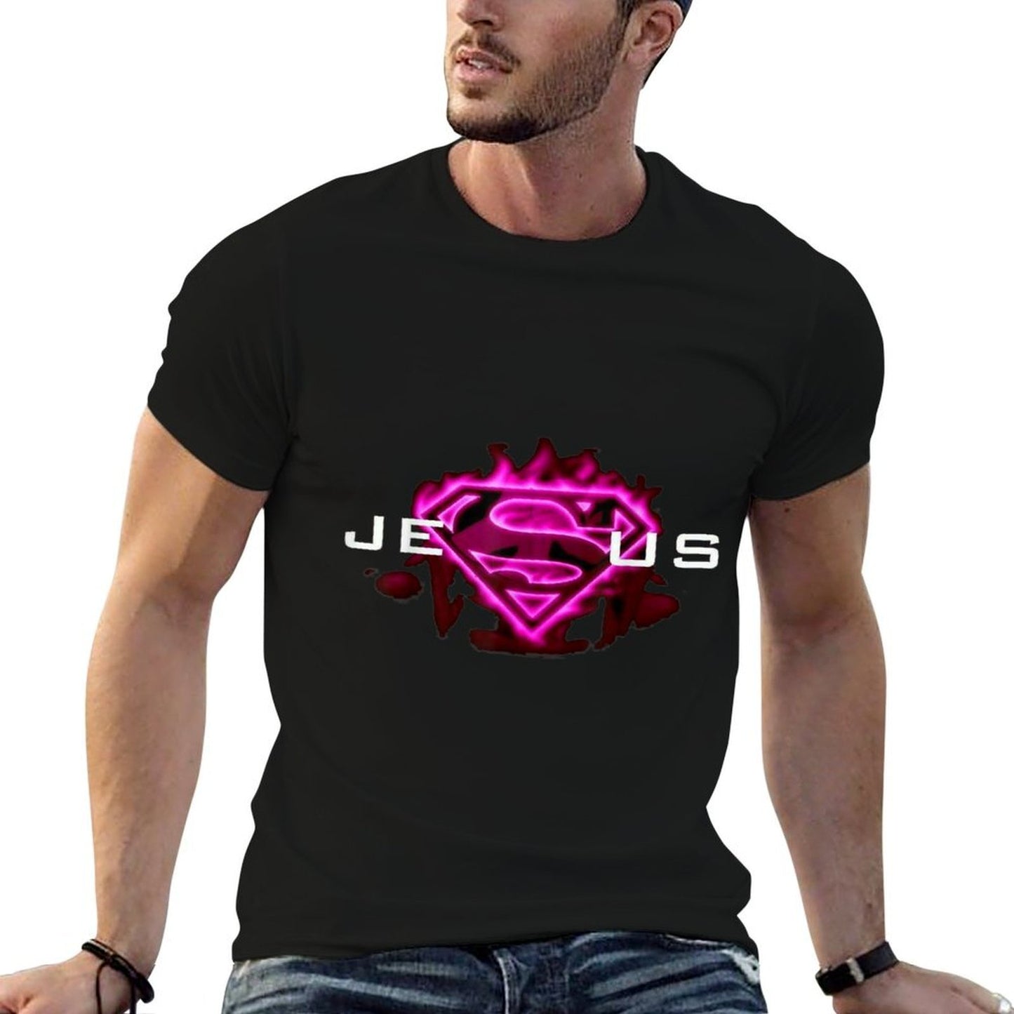 T-shirt Jesus Is My Superhero, Christian Love Moisture-wicking T-Shirt