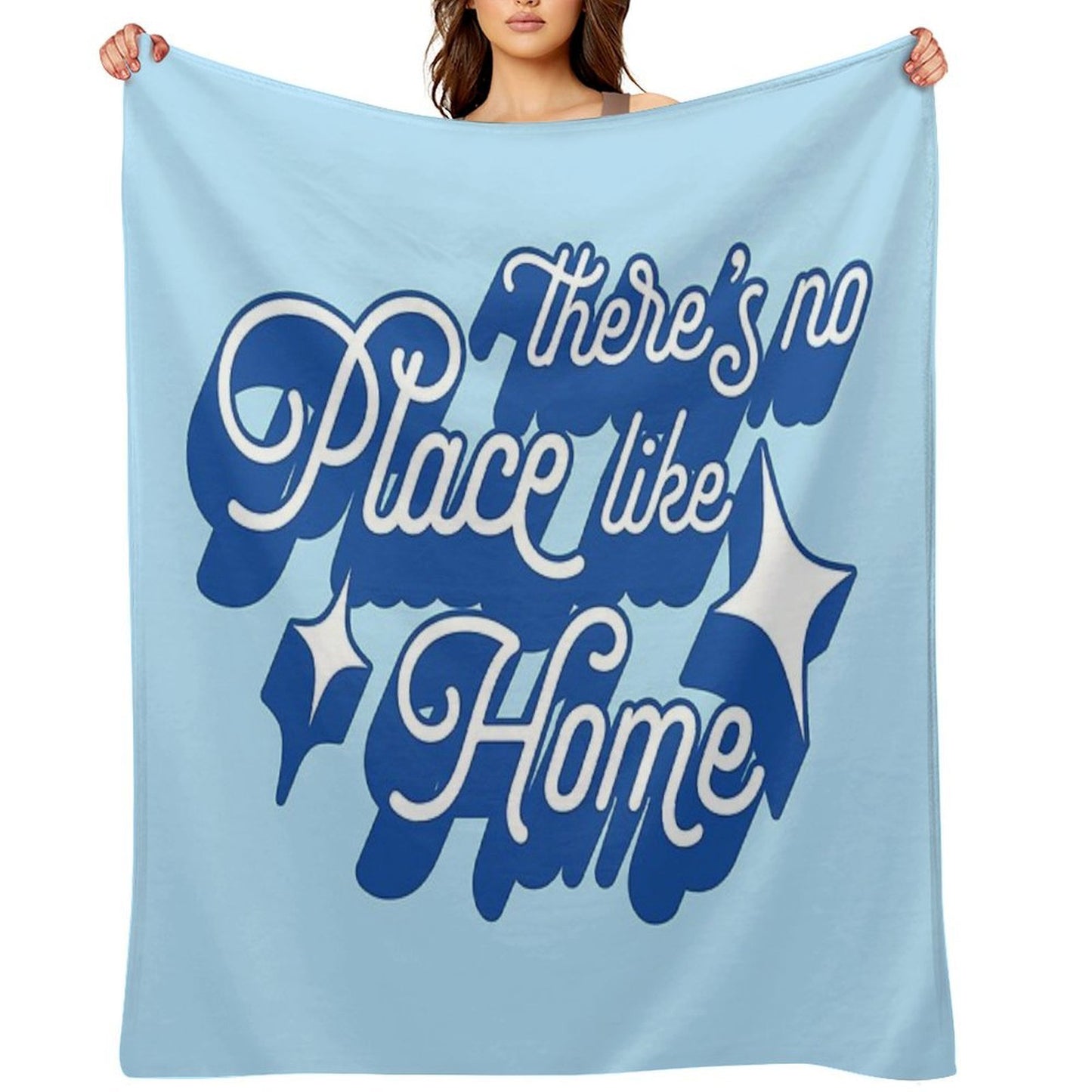 There's No Place Like Home Easy Care Throw Blanket