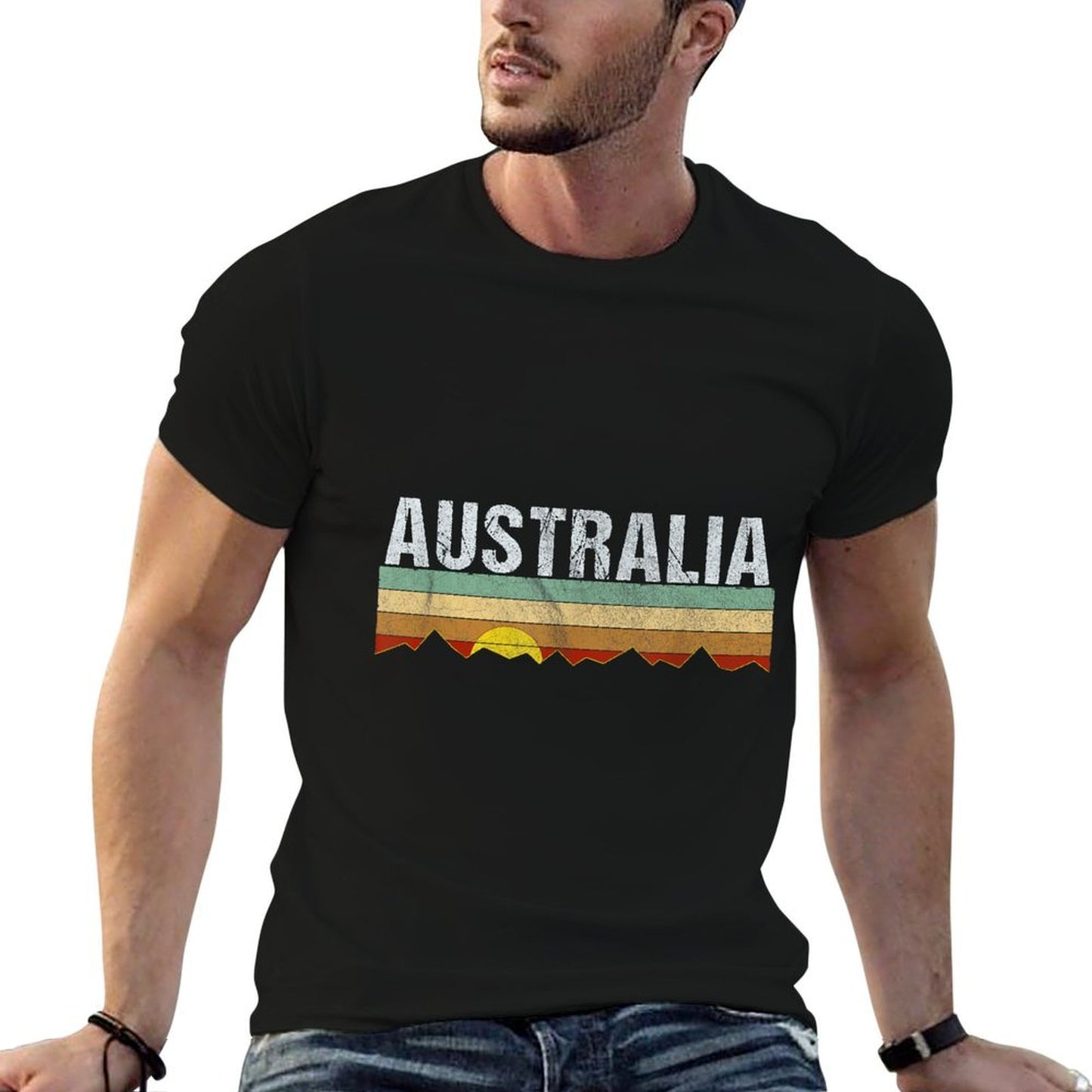 Vintage Australia Retro  Trendy Pattern T-Shirt