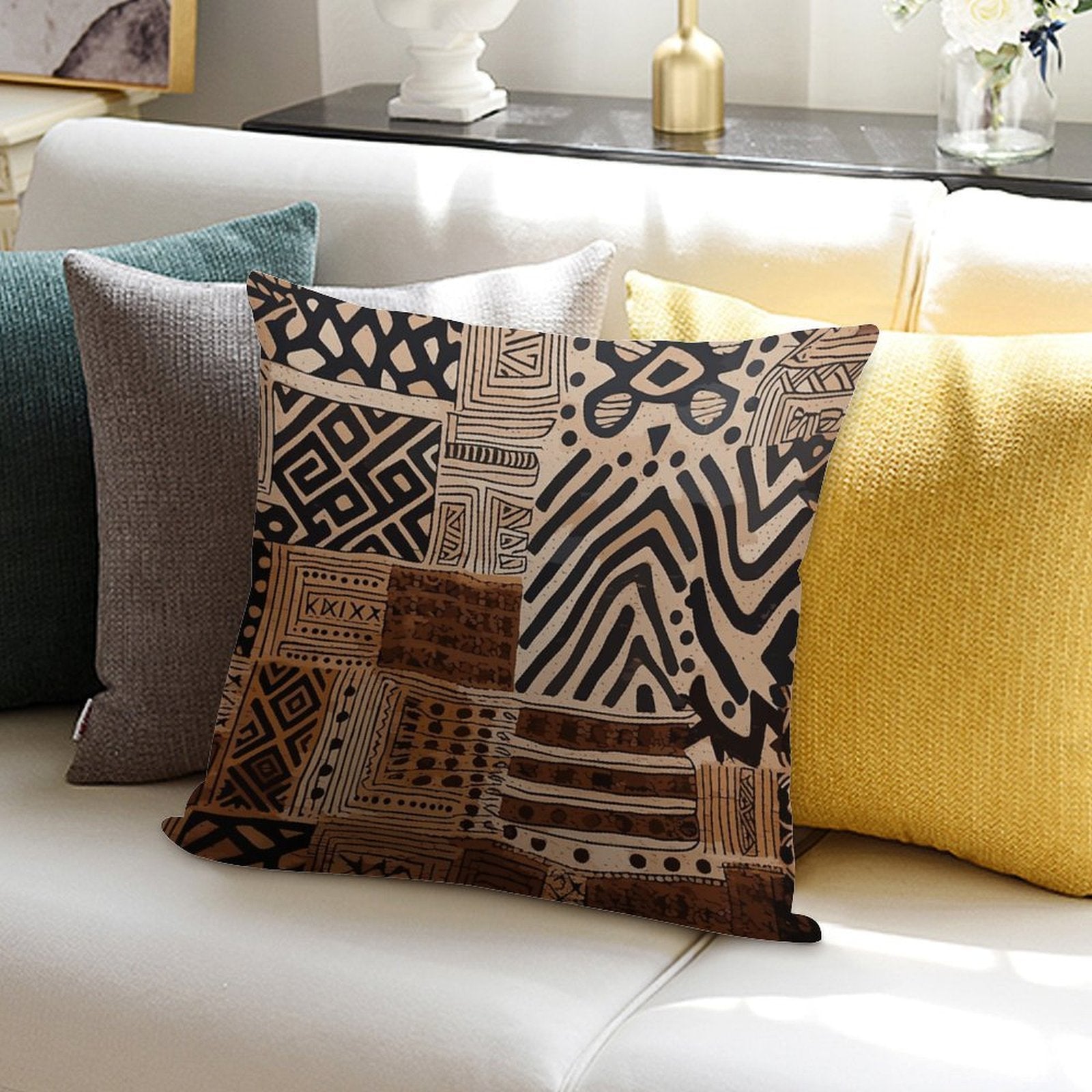 Zaharu Sanaa African Soft Gift Ready Throw Pillow