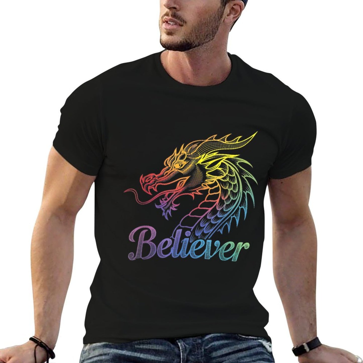 Vintage Dragon Believer - Imagine This Gift for Dragon Fans  Lightweight T-Shirt