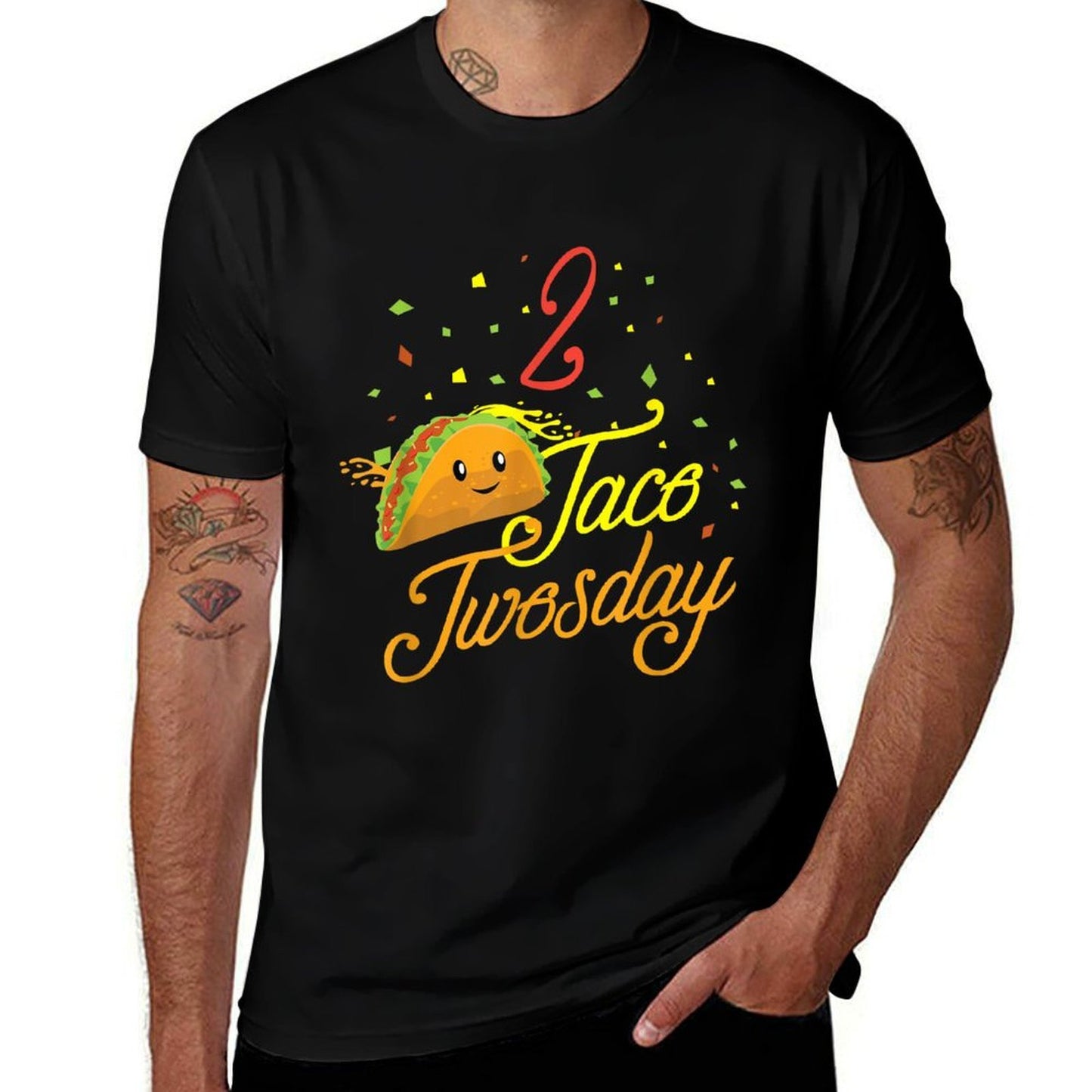 Taco Twosday 2 Two Year Old Boy Girl Birthday Gift Breathable T-Shirt