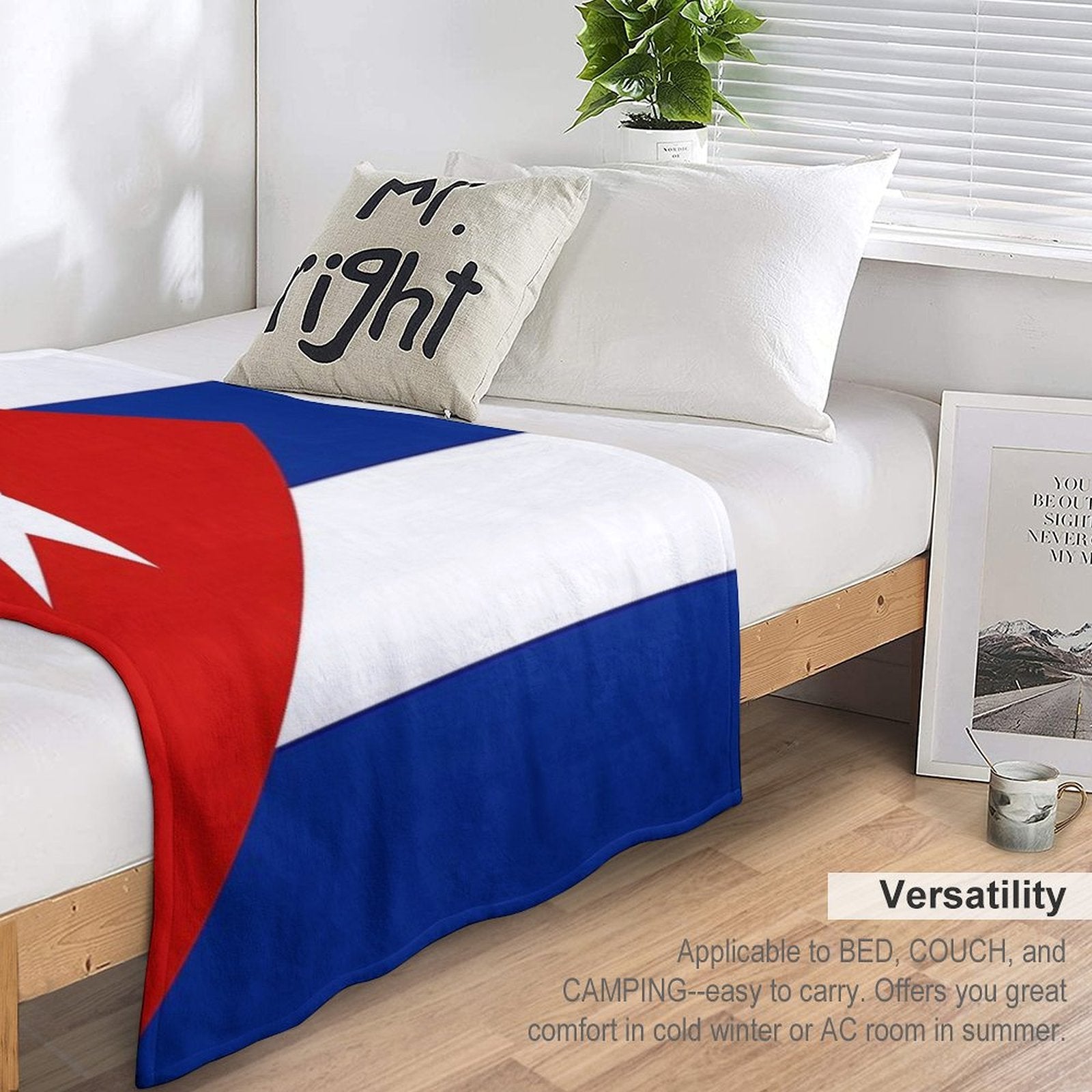 Cuban Flag Durable Throw Blanket