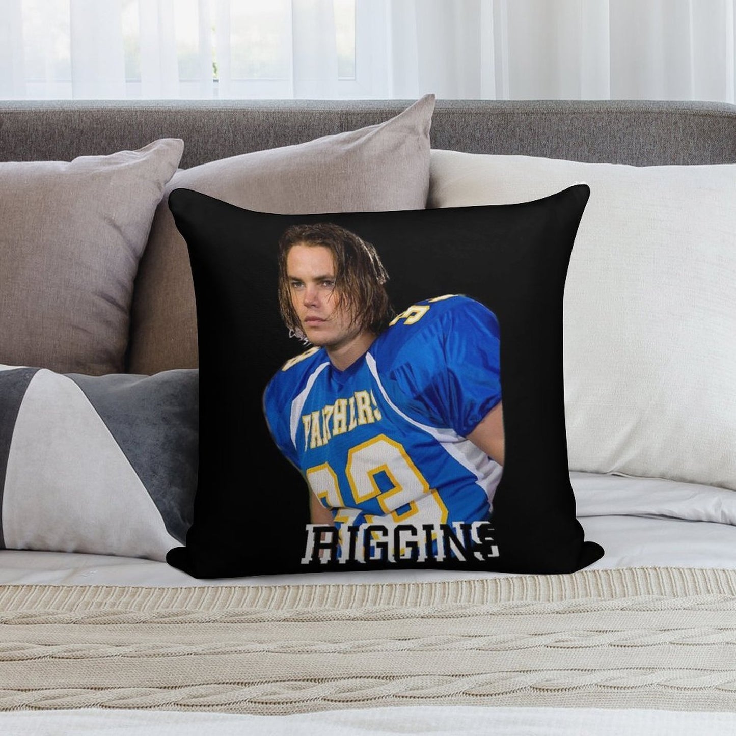 Tim Riggins Soft Shrink-Resistant Throw Pillow