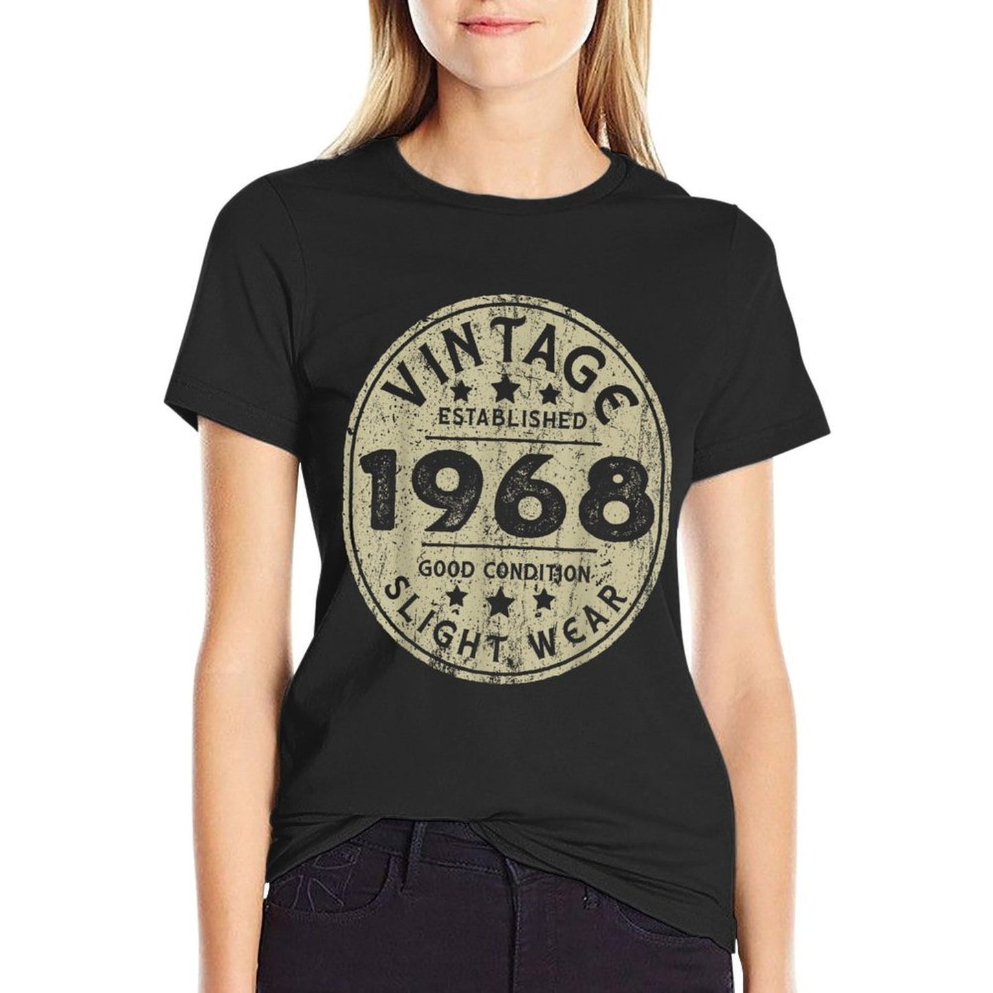 Vintage Established 1968 55th Birthday Party Retro Men  Trendy Pattern T-Shirt