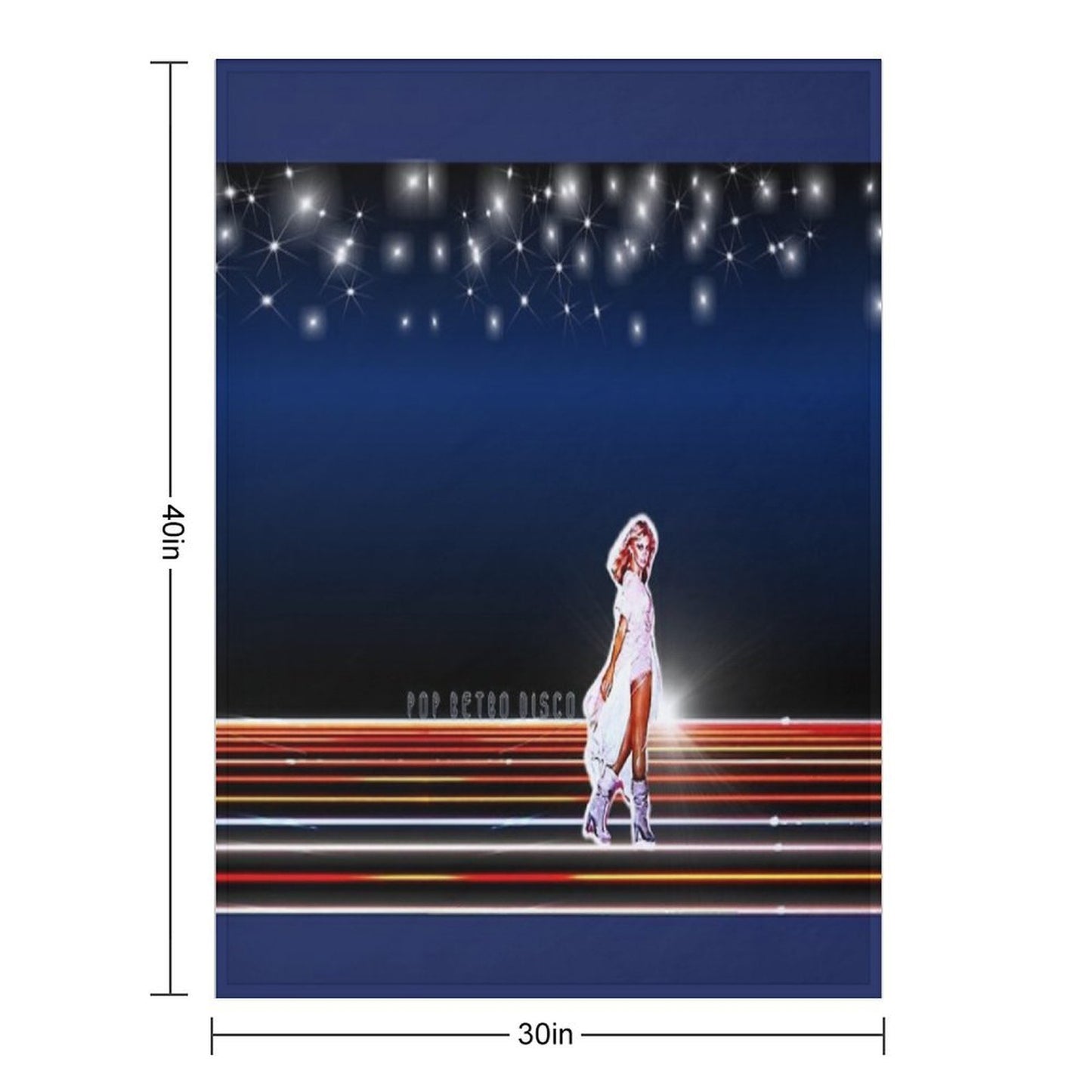 Xanadu - Olivia Newton-John - Designed by PopRetroDisco Shrink-resistant Throw Blanket