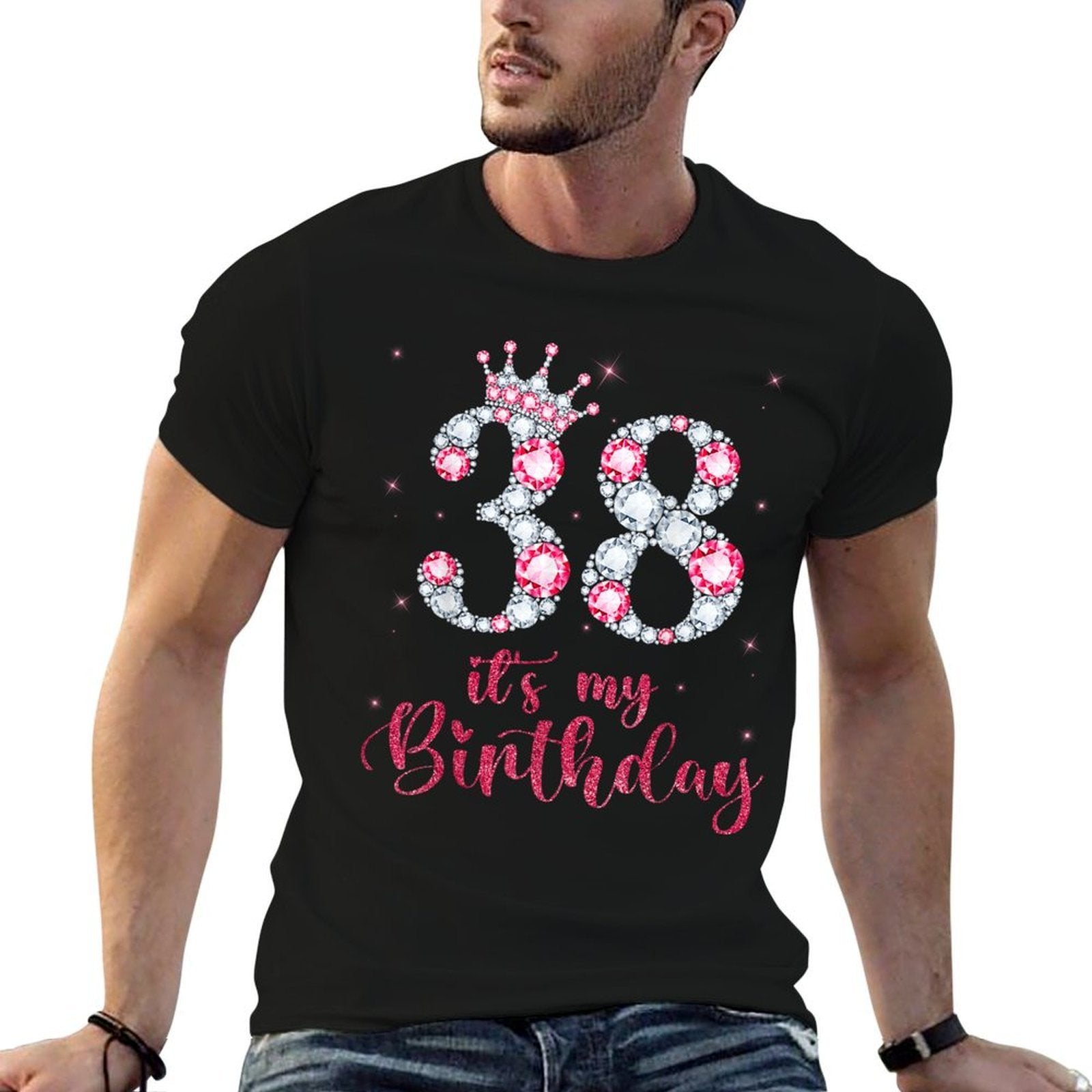 38 It's My Birthday 38 Years Old 38th Birthday Girl Lady  Breathable T-Shirt