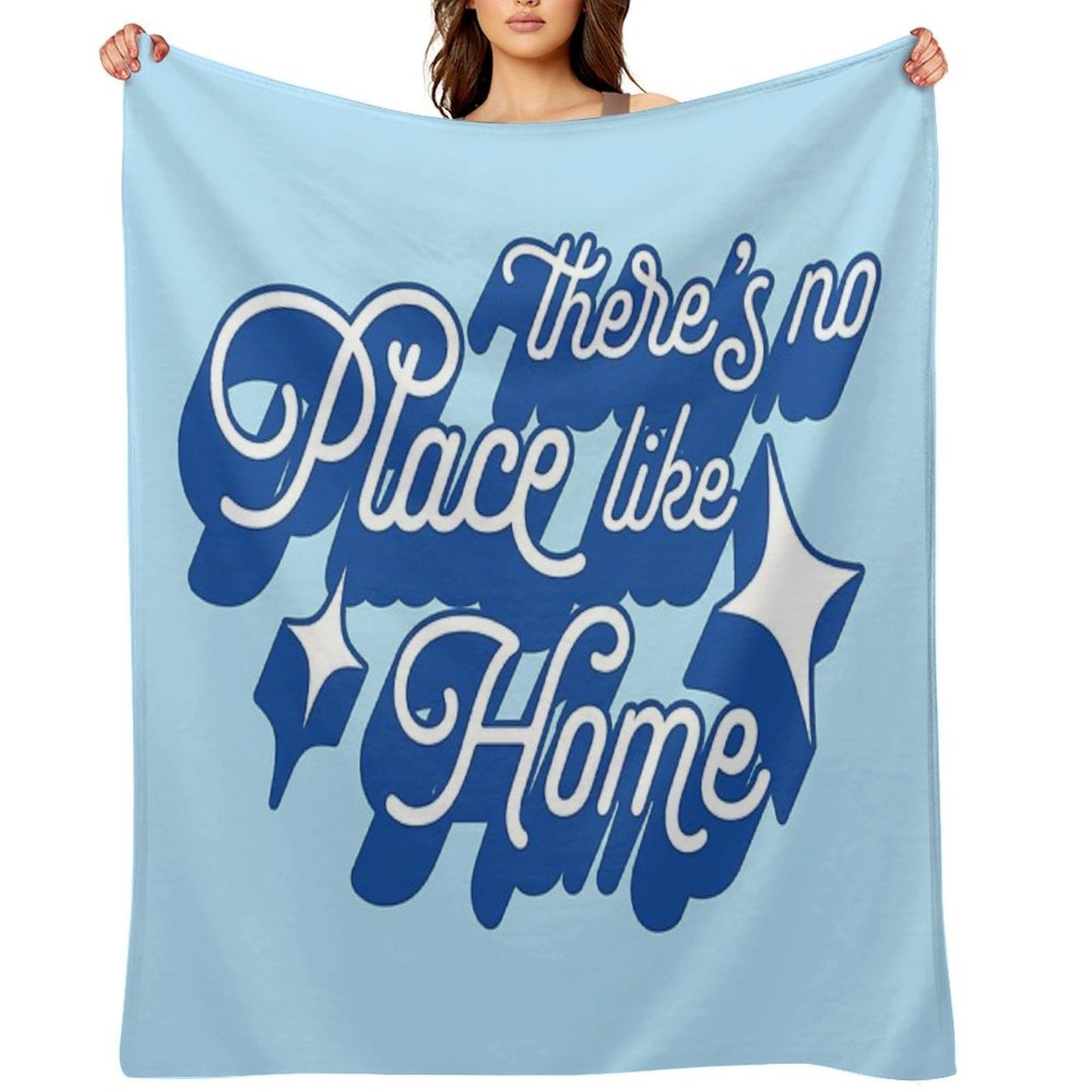 There's No Place Like Home Easy Care Throw Blanket
