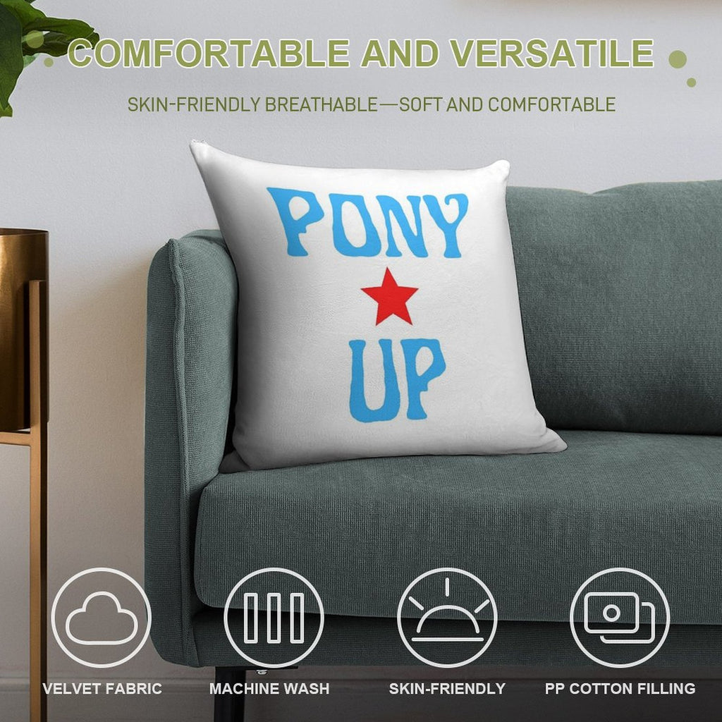 SMU Pony Up Soft Easy Maintenance Throw Pillow