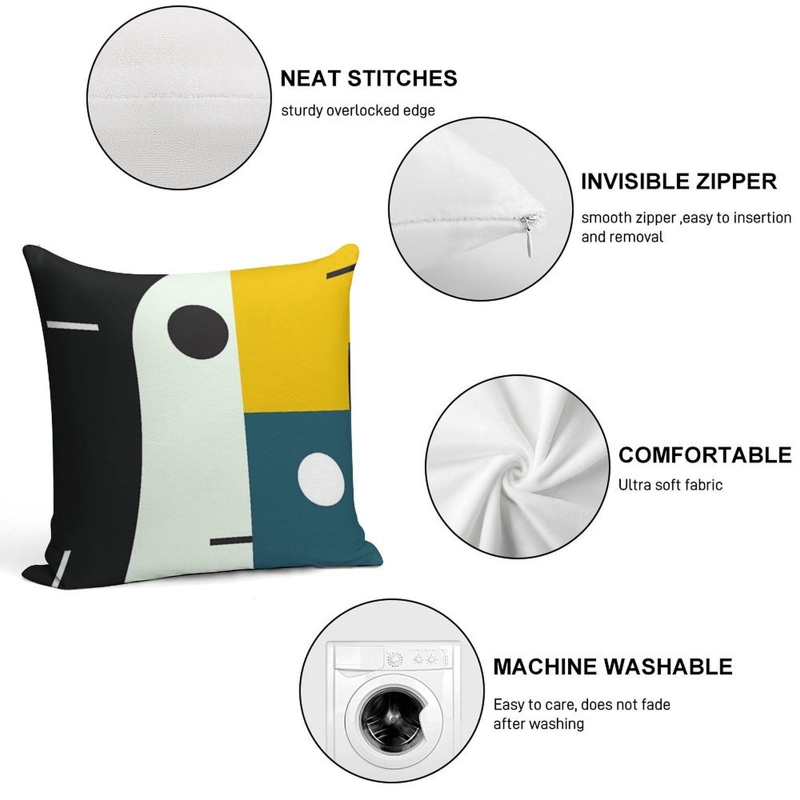 BAUHAUS AGE Soft Style Accent Throw Pillow