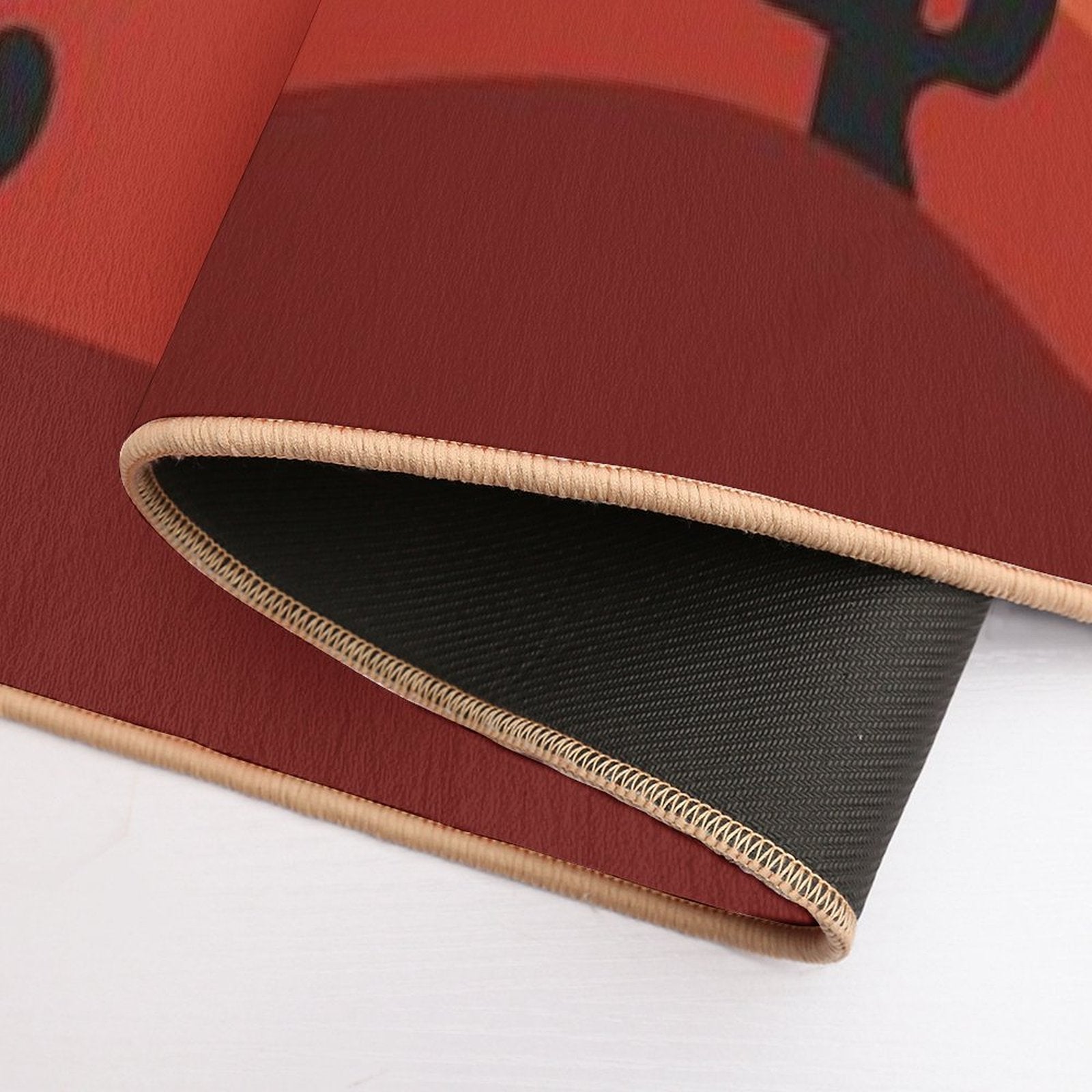 Sunset in The Desert with Cacti  Easy Maintenance Bath Mat