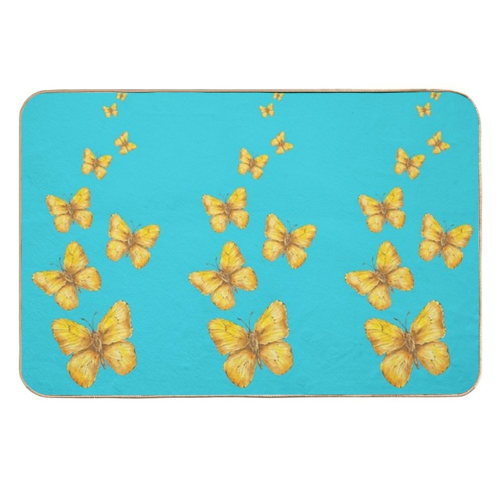 Yellow Whispers  Odorless Bath Mat