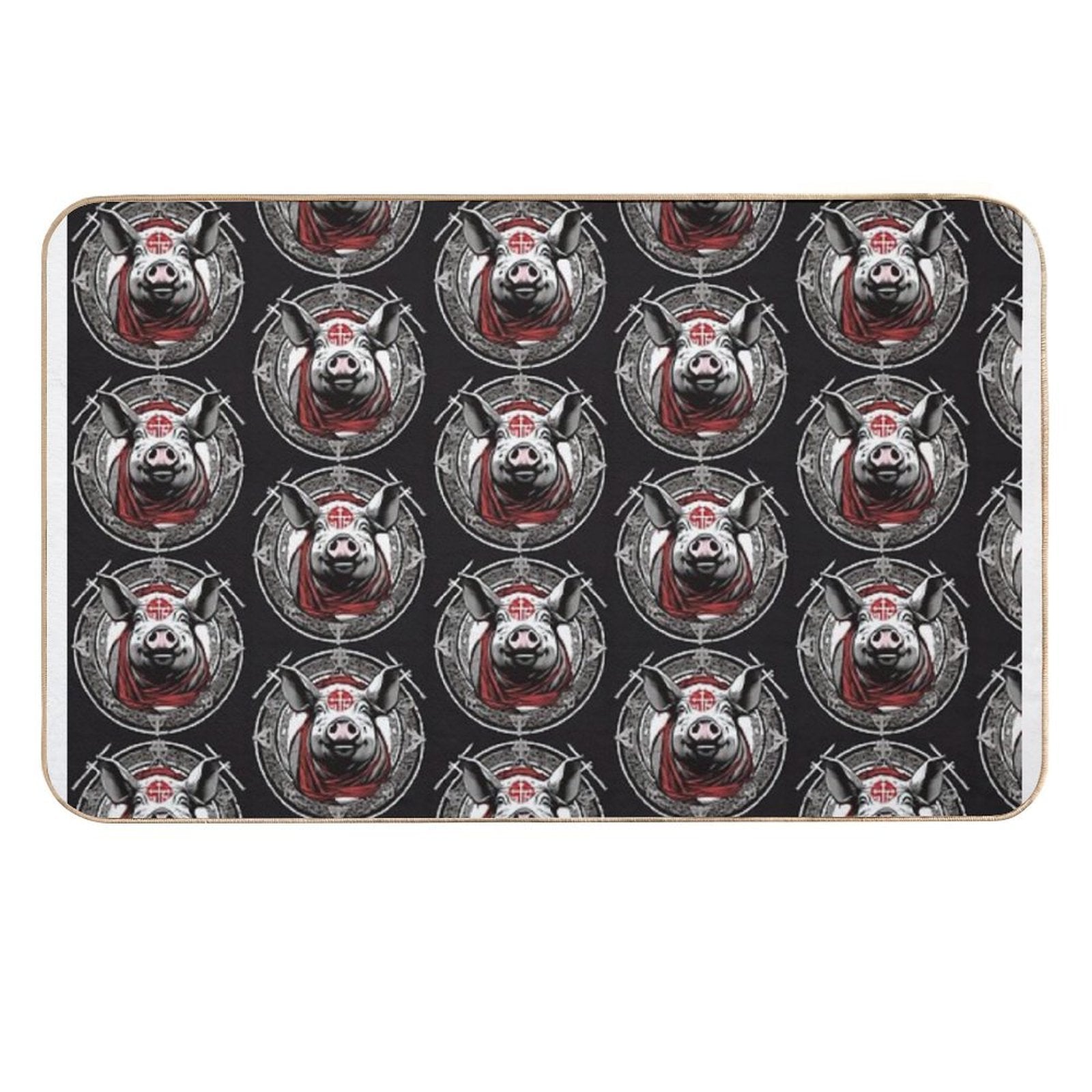 BLOOD PIG CREST  Toxin-Free Bath Mat