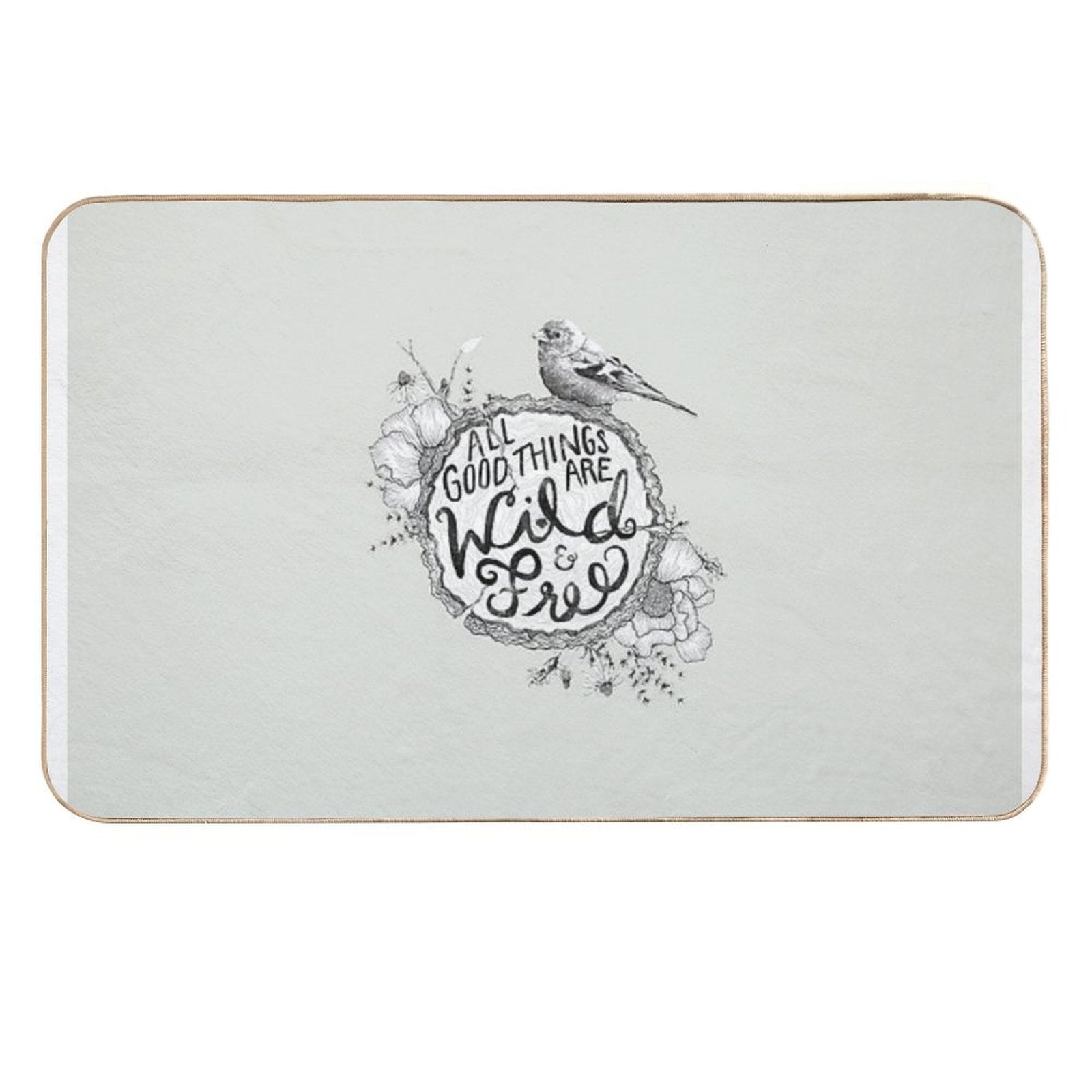 Thoreau Your Life Away  Slip-Resistant Bath Mat