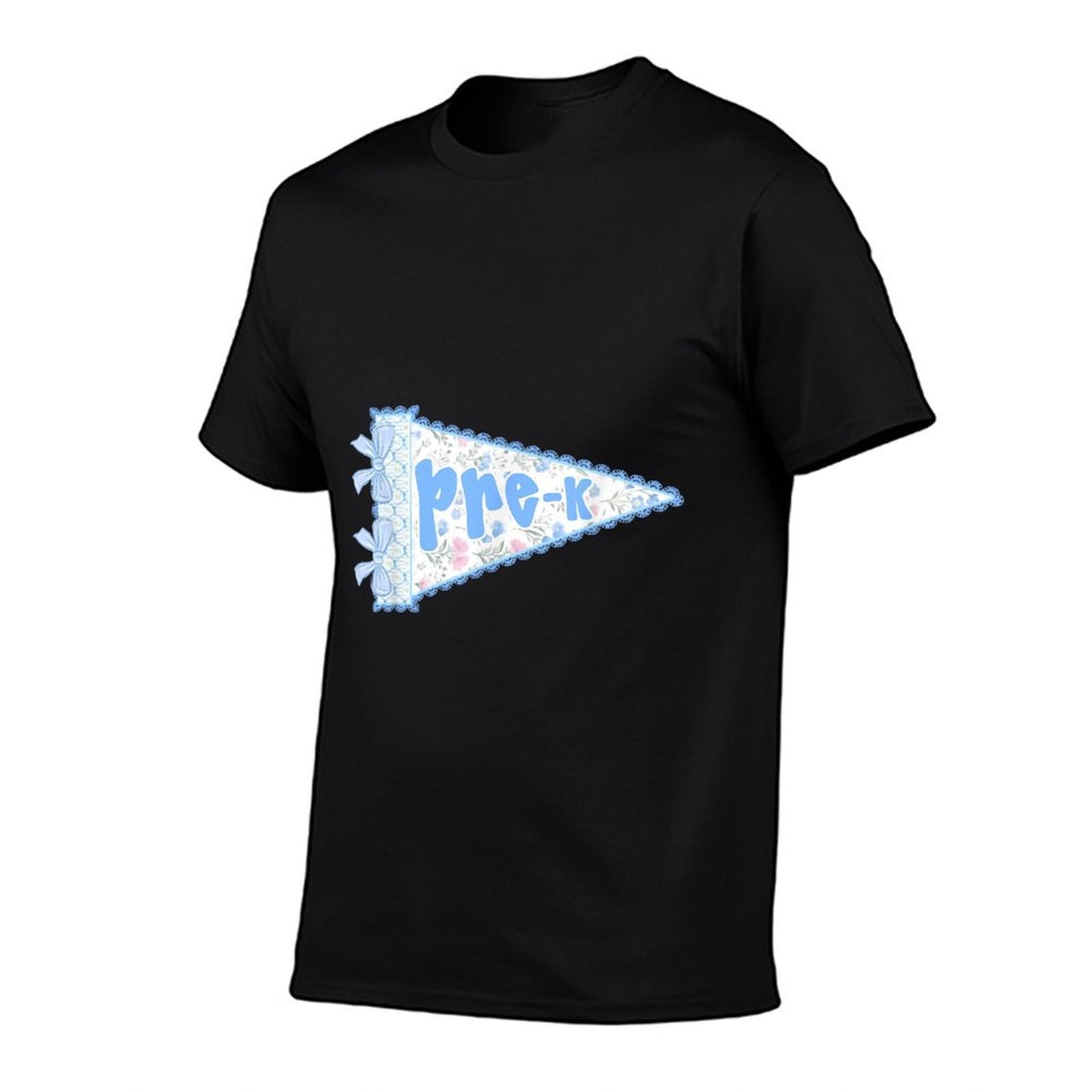 Back To School Preppy Pennant Pre-K Coquette Bow  Stretchy T-Shirt