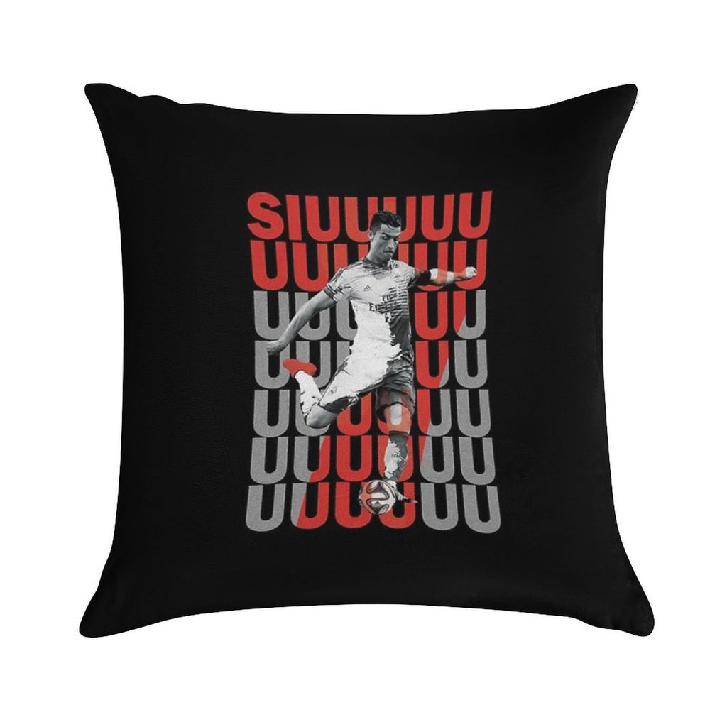 Siuuuuuu Cristiano Ronaldo Soft Anti-Pilling Throw Pillow