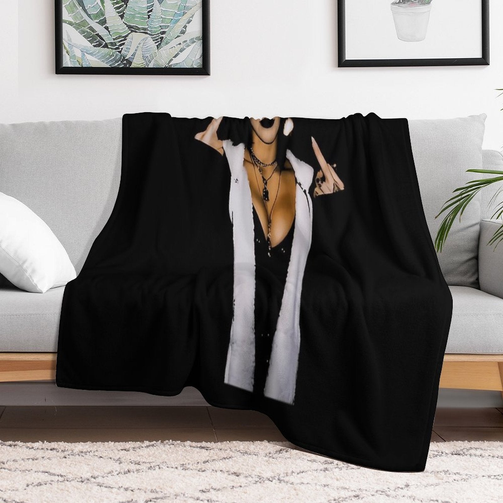 Rhea R.i.p.l.e.y Pose Meme Easy Care Throw Blanket