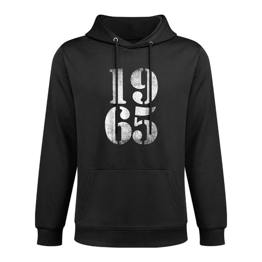 1965 Birth Year, Vintage Distressed Retro Birthday Casual Wear Hoodie