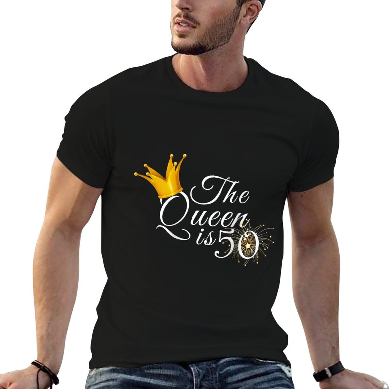 Womens 50th Birthday Gift For Her  Fifty Birthday Ideas  50 Bday Raglan Baseball  Quick-drying T-Shirt