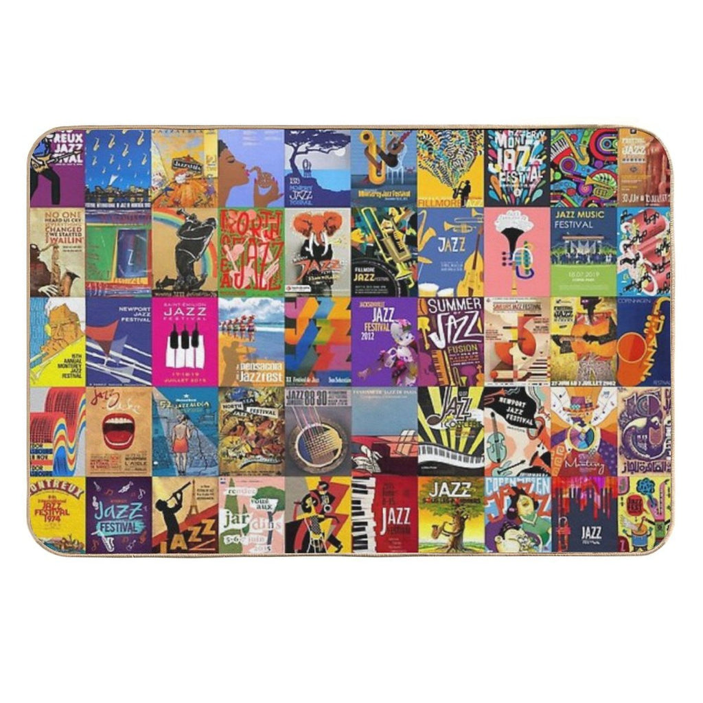 Jazz Festivals  Easy To Clean Bath Mat