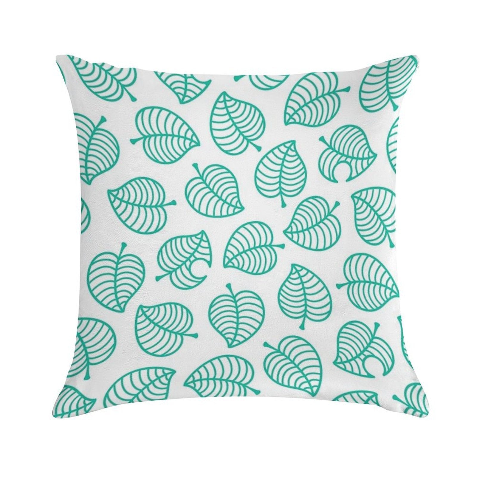 Tanuki Leaf Soft Easy Maintenance Throw Pillow