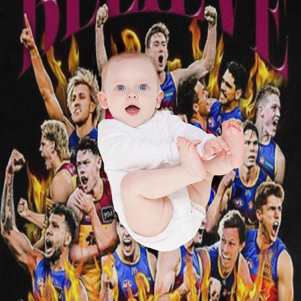 Brisbane Lions - 2024 Grand Finalists - Believe Compact Throw Blanket