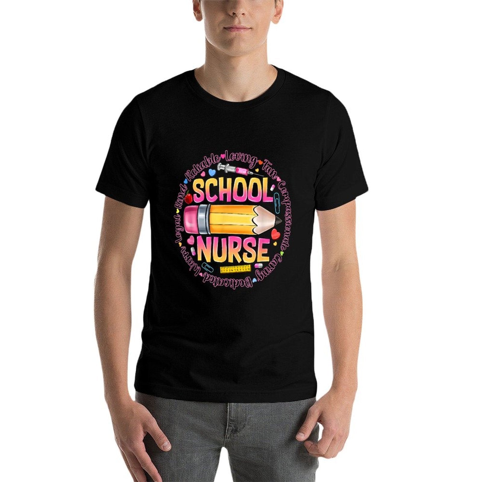 School Nurse Funny Back To School Happy First Day Of School  Breathable T-Shirt
