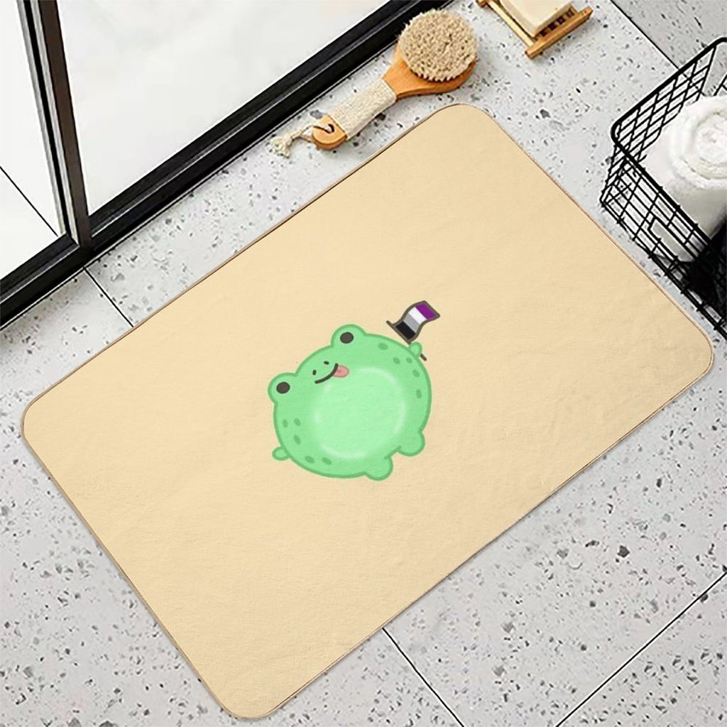 Asexual Pride Frog  Toxin-Free Bath Mat