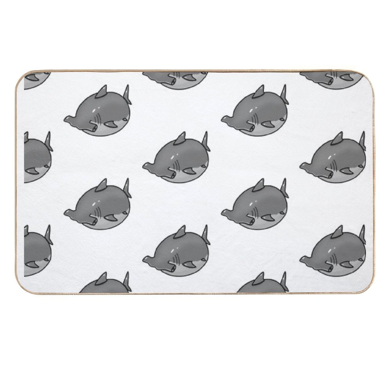 Chunky Hammerhead Shark  Easy Maintenance Bath Mat