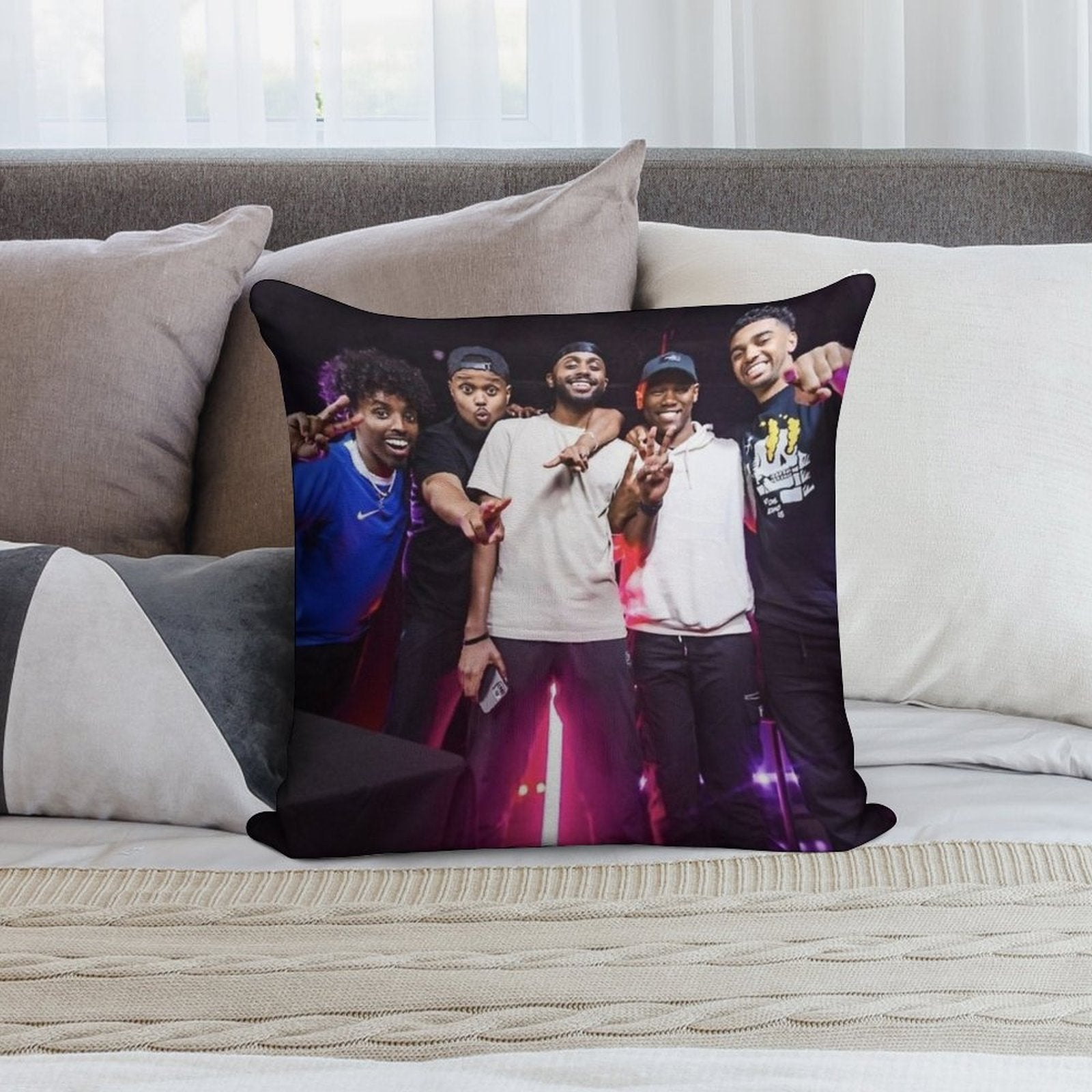 Beta Squad Team Soft High-Density Material Throw Pillow
