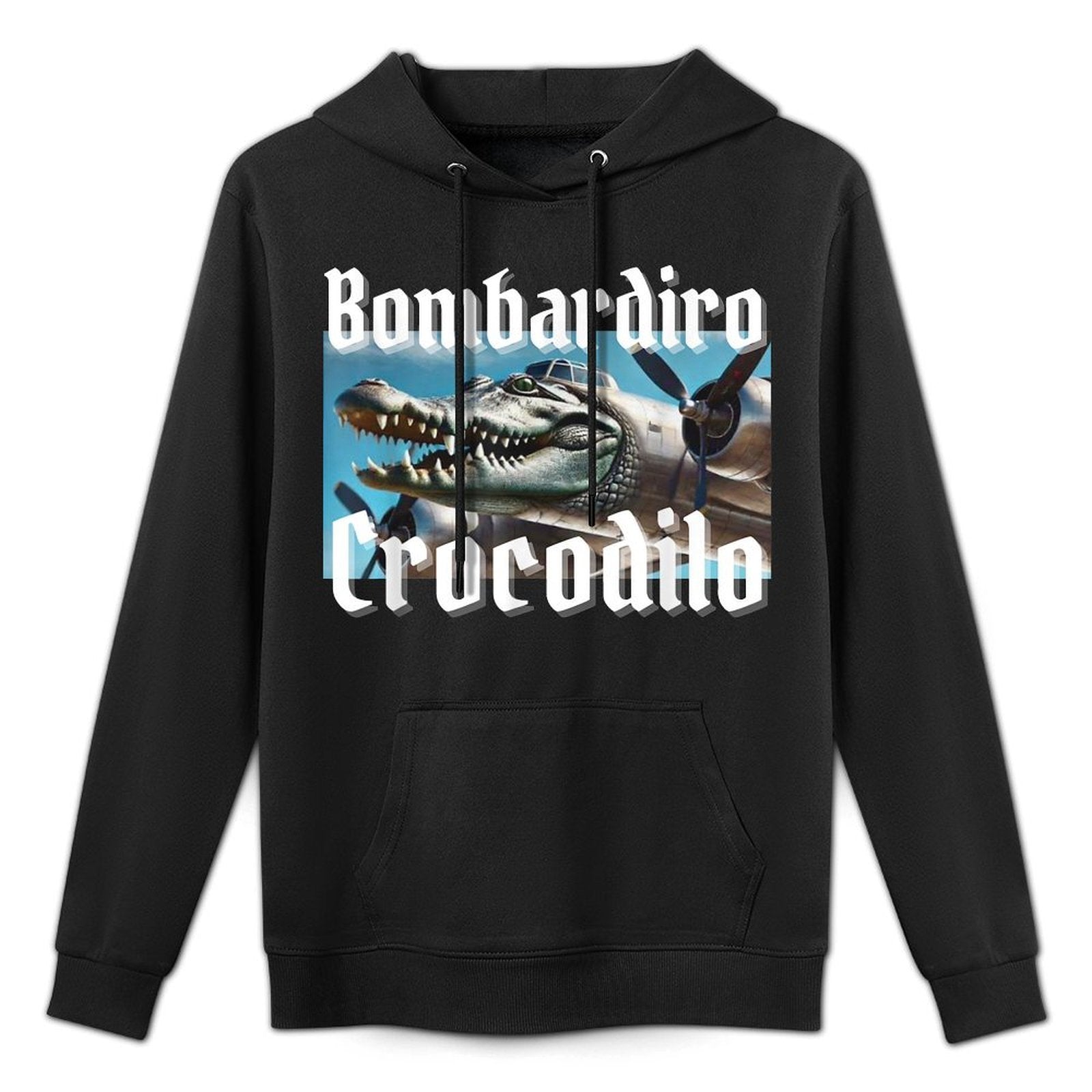 Bombardiro Bombardino Crocodilo Funny Italian Brainrot Meme Casual Wear Hoodie