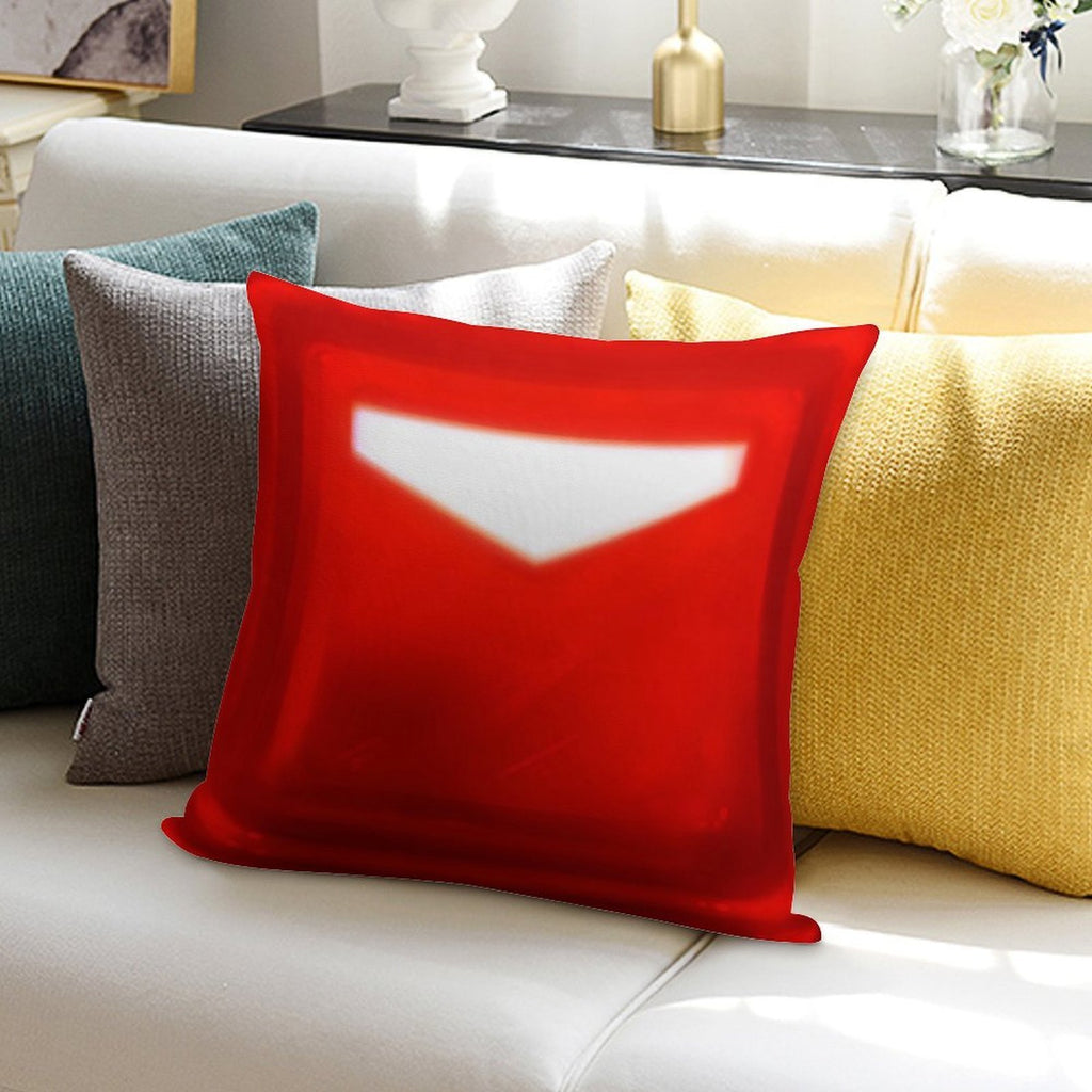 Beat Saber - Crimson Red Cube Block Soft Style Accent Throw Pillow