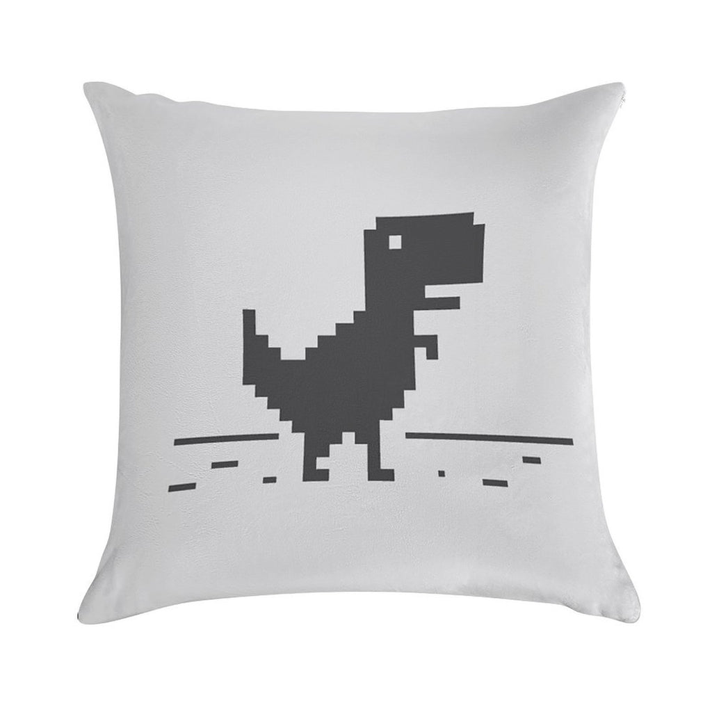 Google Chrome's Dino Soft Style Accent Throw Pillow