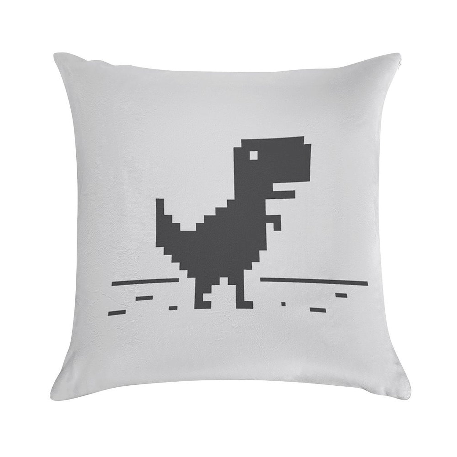 Google Chrome's Dino Soft Style Accent Throw Pillow