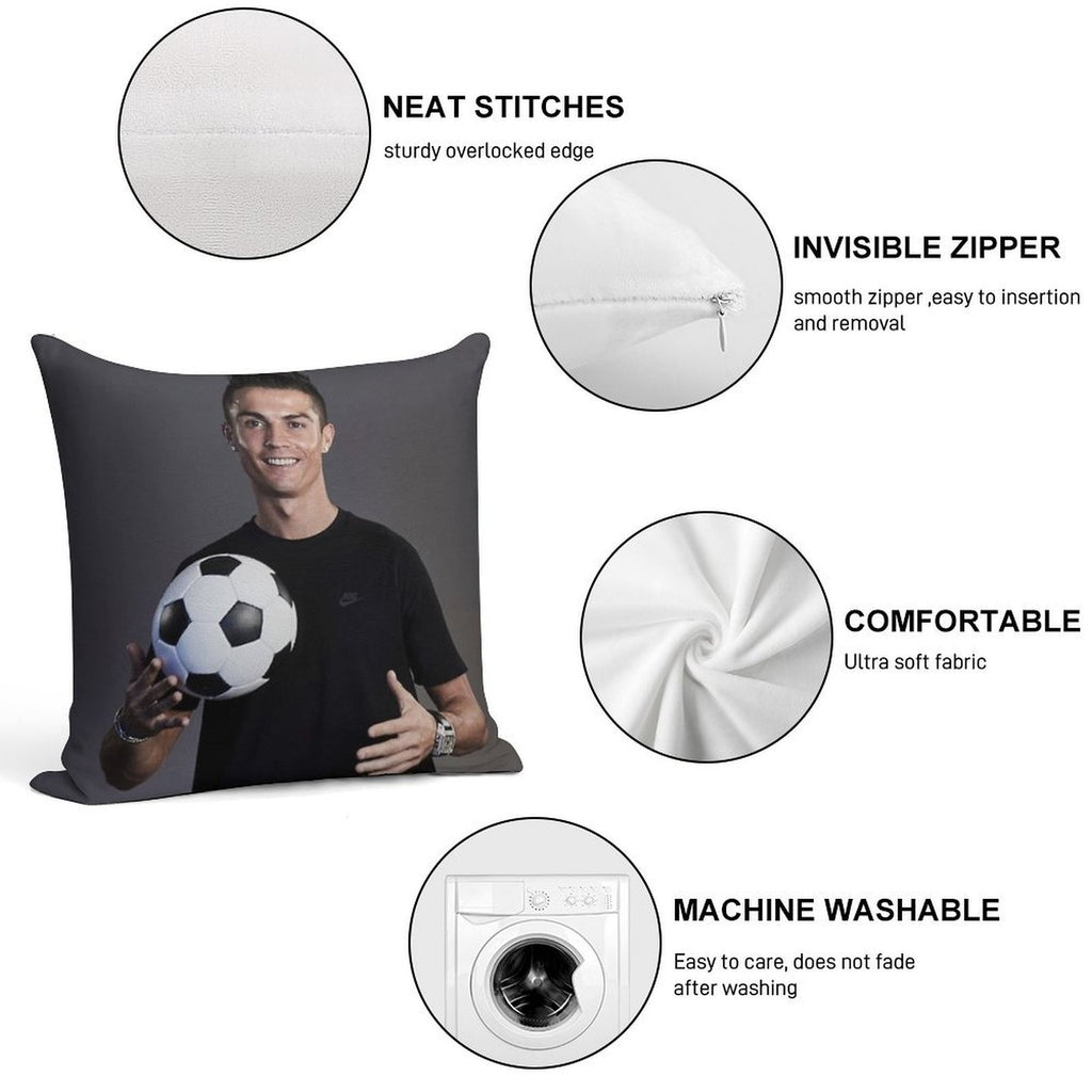Cr7 Soft Skin-Friendly Throw Pillow