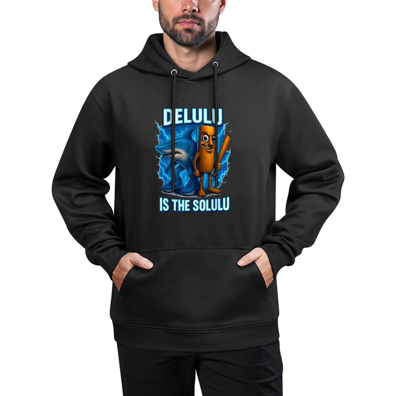 Tung Tung Tung Sahur Tralalero Tralala Funny Meme Pilling-Resistant Hoodie