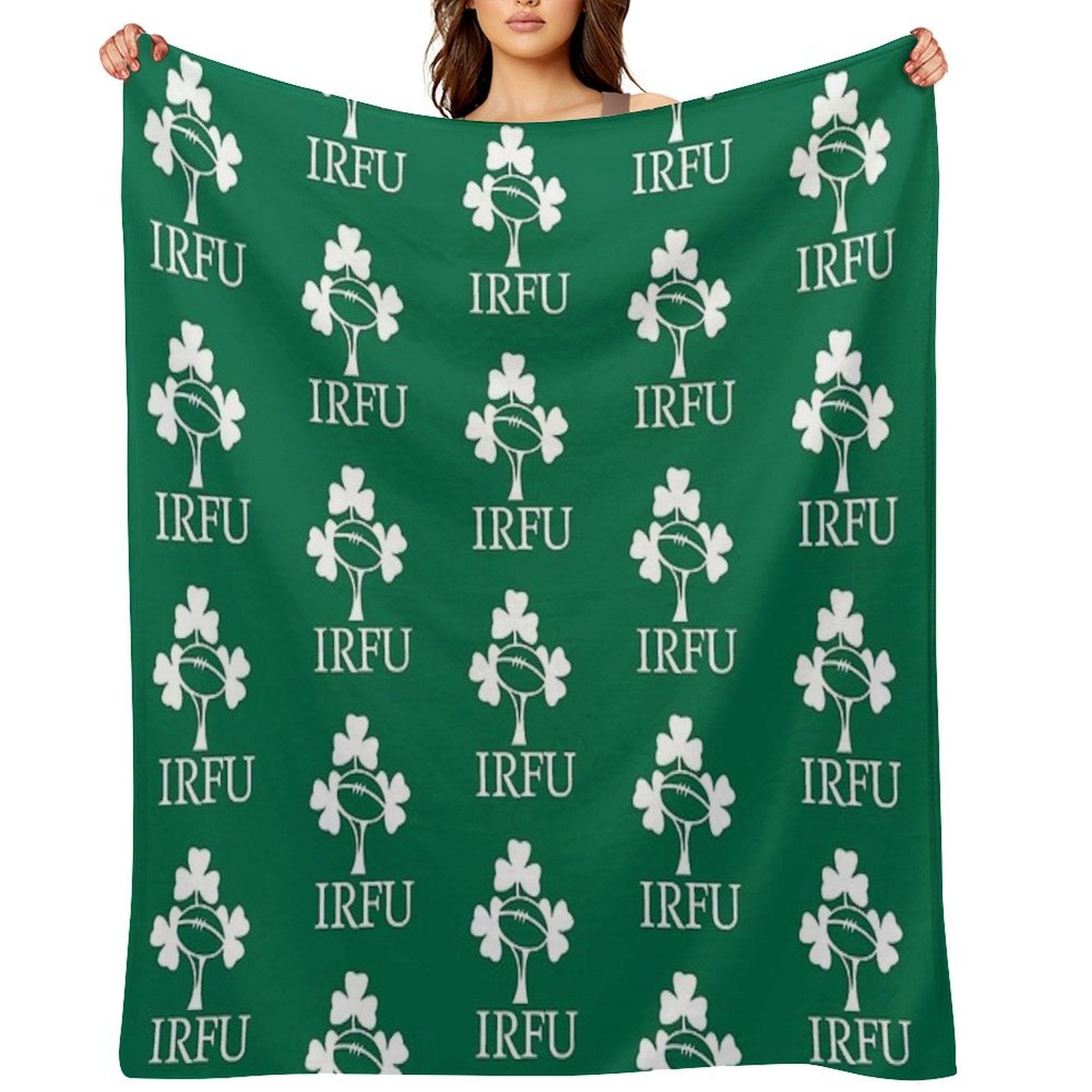 IRELAND RUGBY UNION-IRFU Lightweight Throw Blanket