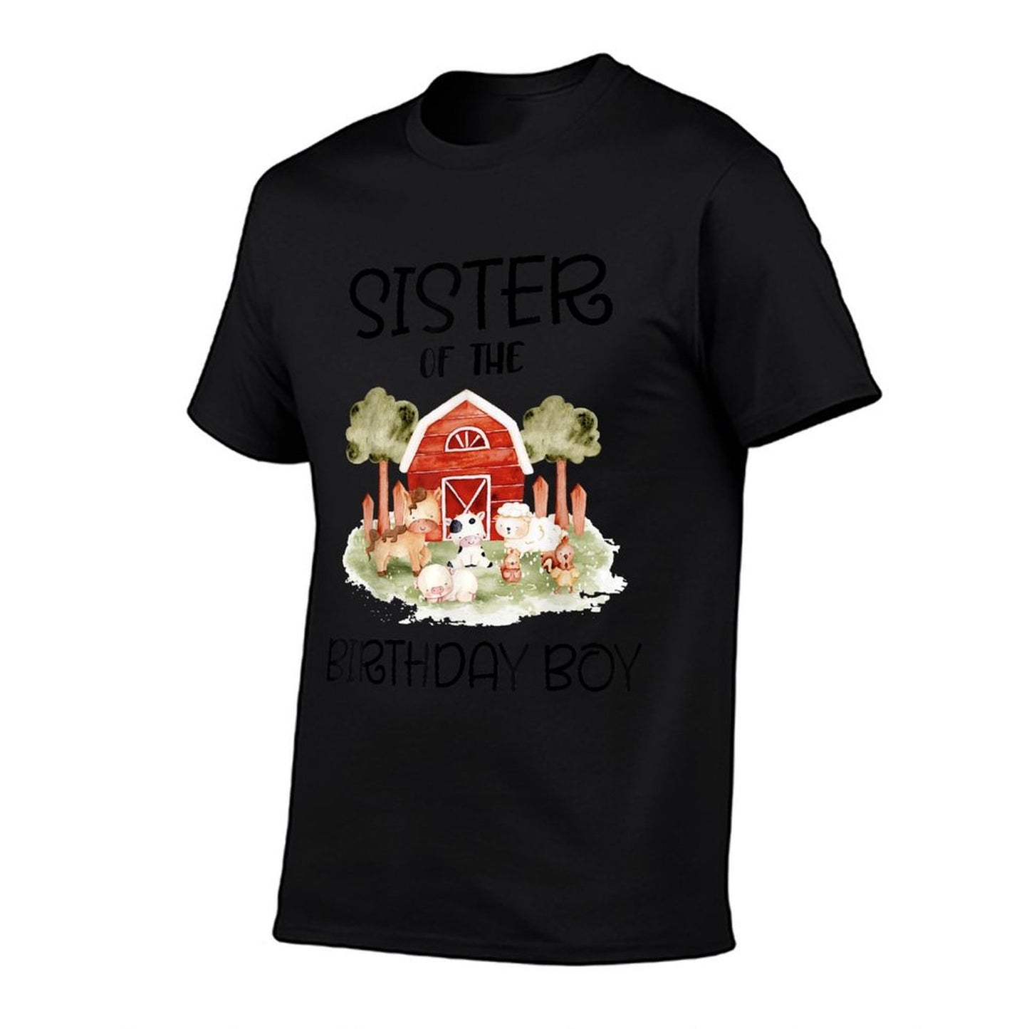 Sister of The Birthday For Boy Barnyard Farm Animals Party  Breathable T-Shirt