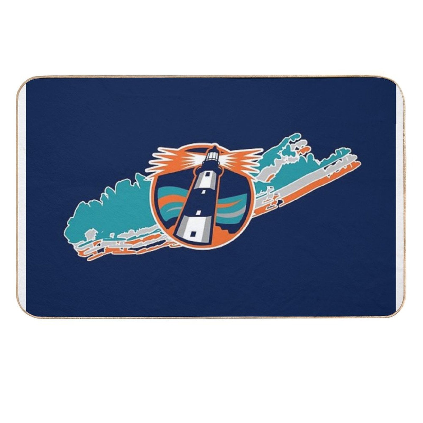 Long Island Hockey Fisherman  Fade-Resistant Bath Mat