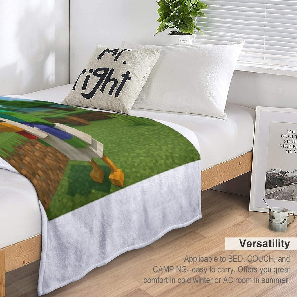 Chicken Jockey Minecraft Quick-dry Throw Blanket